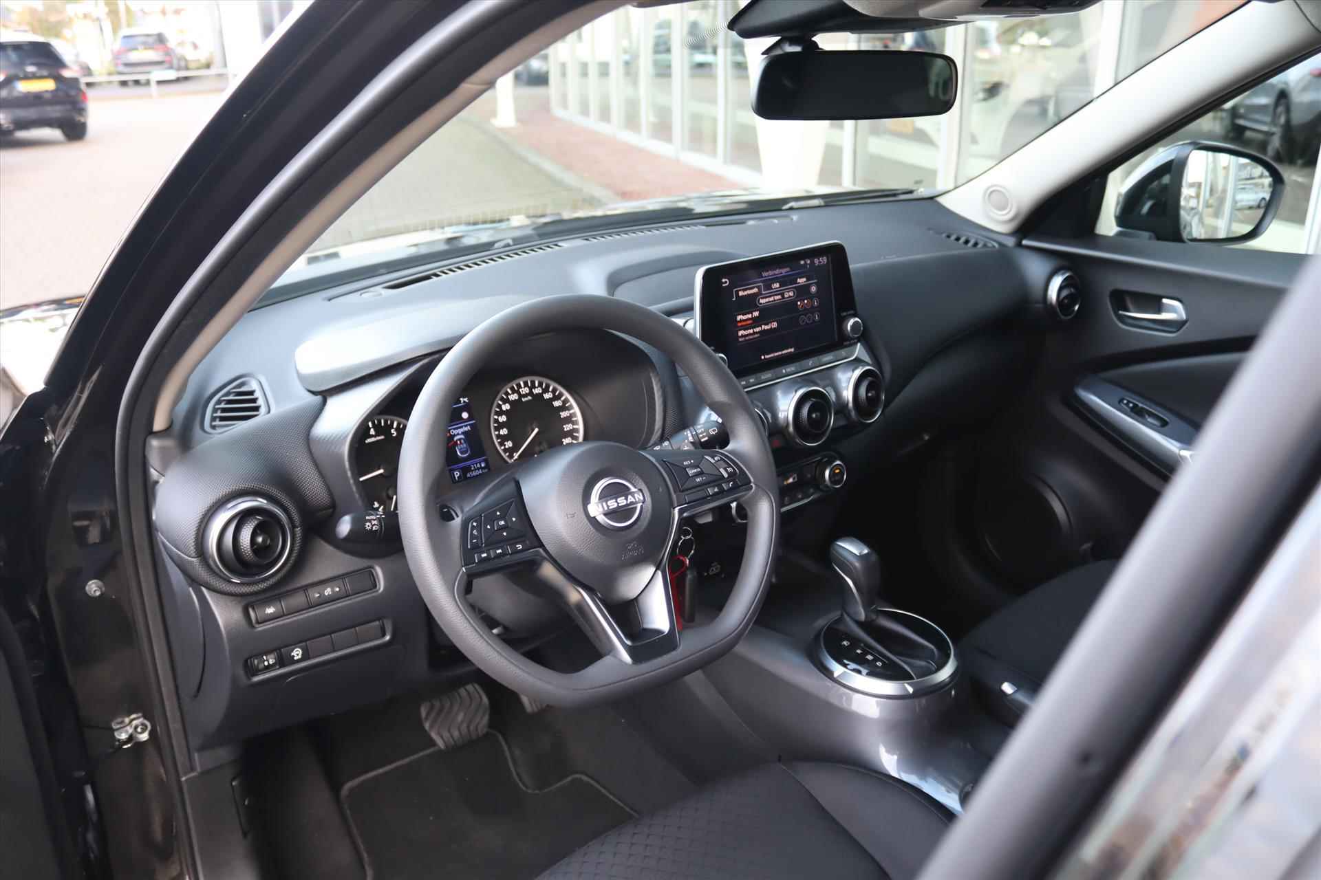 Nissan Juke 1.0 DIG-T 114PK ACENTA AUTOMAAT Navi Apple Carplay | Camera | Clima | Cruise | Stoelverwarming | Rijstrooksensor | - 14/49