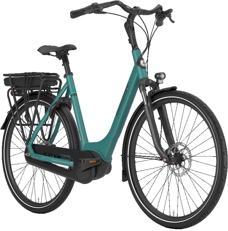 GAZELLE Paris C7+ HMB dames 400Wh 2024 Dames Thyme Green Mat 57cm 2024