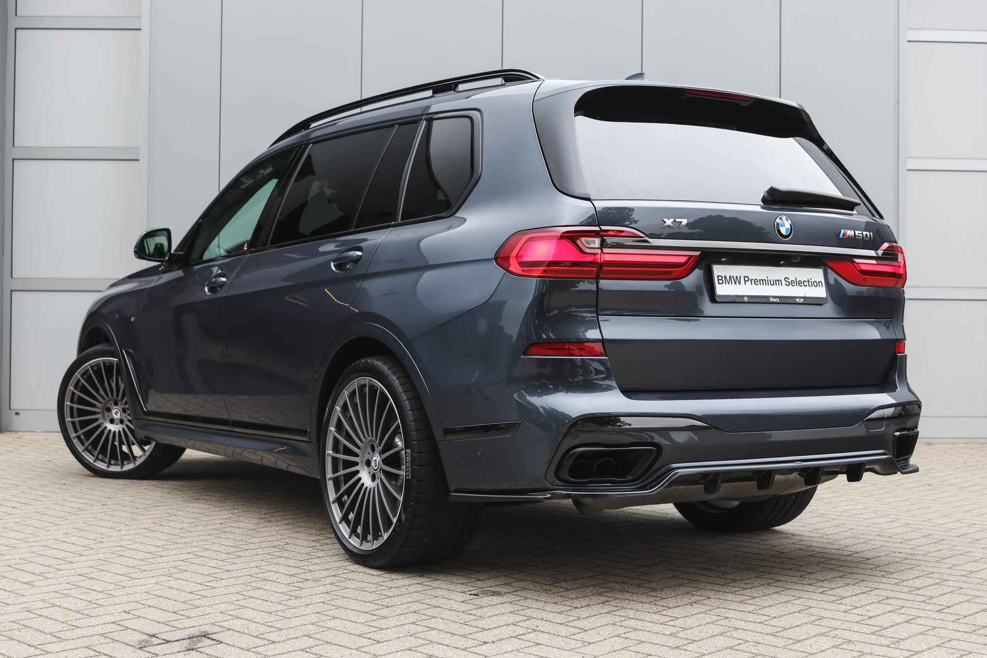 BMW X7 M50i High Executive Automaat / Active Steering / Stoelventilatie / Laserlight / Soft Close / Head-Up / Gesture Control / Parking Assistant Plus / Alpina wielen 23 inch - 3/56