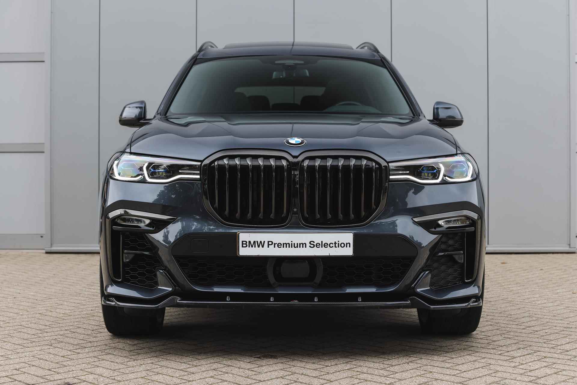 BMW X7 M50i High Executive Automaat / Active Steering / Stoelventilatie / Laserlight / Soft Close / Head-Up / Gesture Control / Parking Assistant Plus / Alpina wielen 23 inch - 7/56
