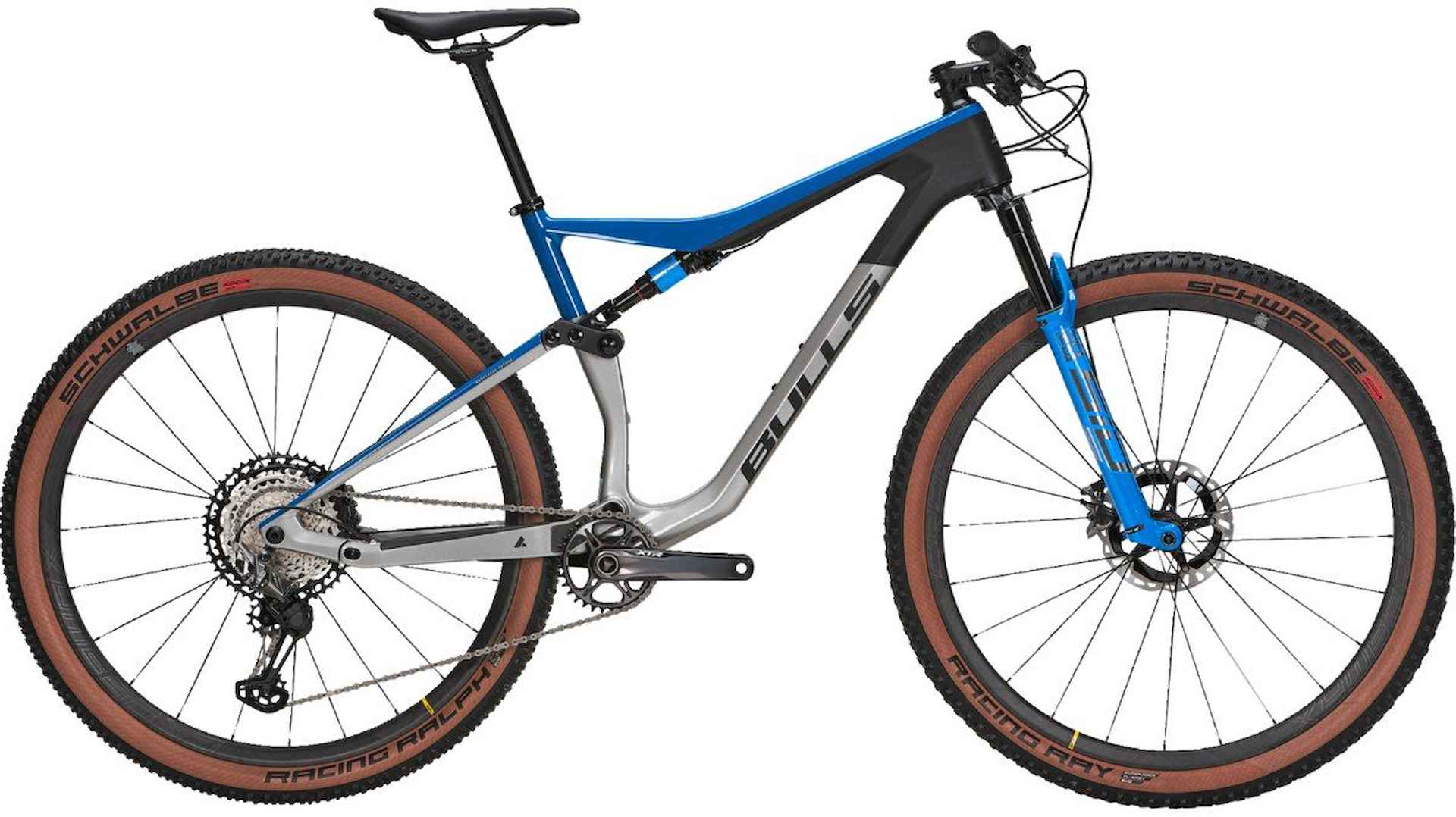 BULLS Wild Edge Team Heren Light Grey / Blue / Carbon 29 Inch 48cm 2023