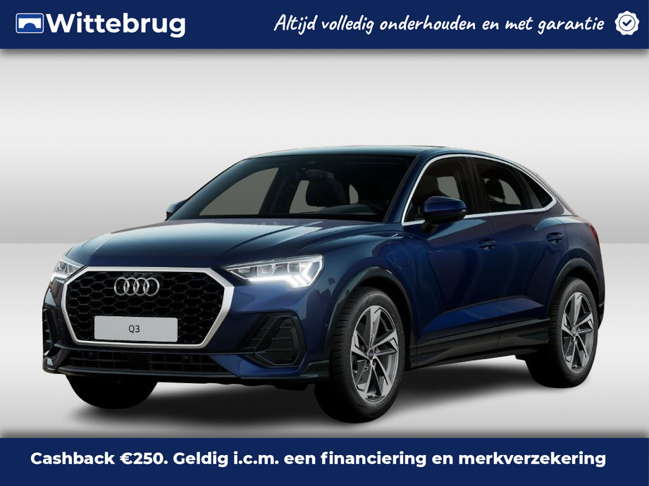 Audi Q3 Sportback 45 TFSI e 245pk s-tronic Advanced | Panoramadak | Memory | 19" LM velgen | Sportstoelen | Topview | Adaptive cruise control