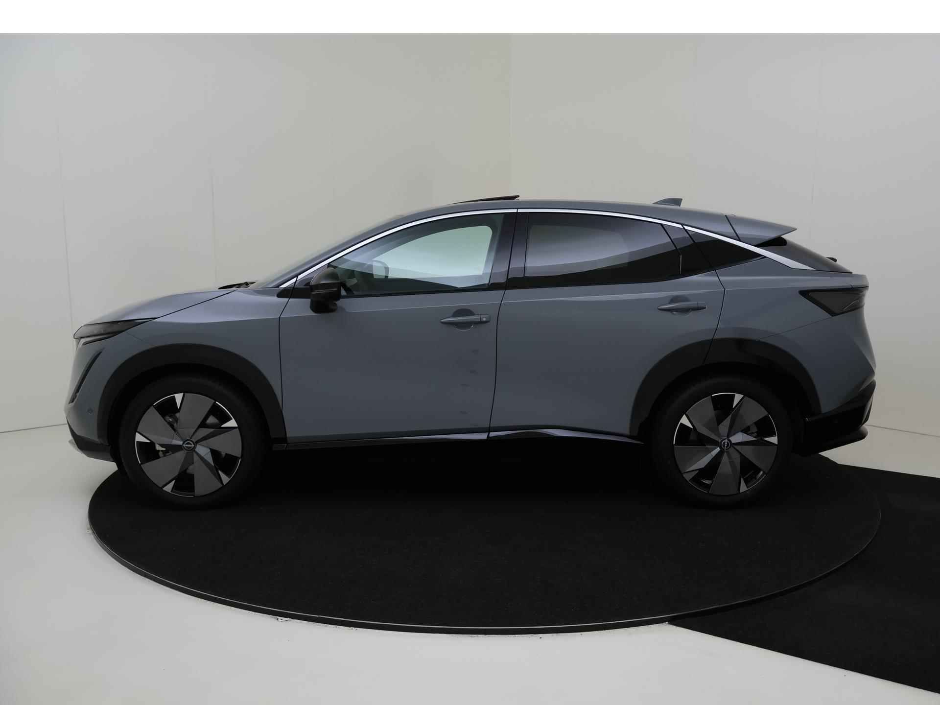 Nissan Ariya 91 kWh - 240PK Evolve | NIEUW op kenteken | Apple Carplay/Android Auto | Navigatie | 360 camera | 19 inch Velgen | LED Lampen | Parkeersensoren | Verwarmbare voorruit | Stoel & Stuurwiel verwarming | Cruise Control | Climate Control | - 2/31