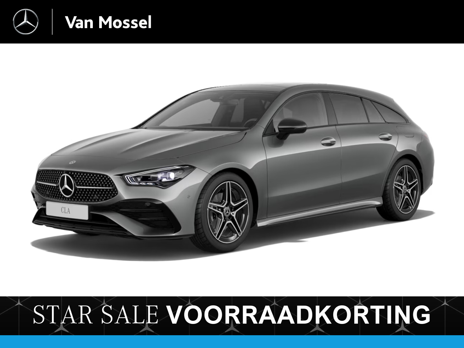 Mercedes-Benz CLA-klasse Shooting Brake 180 Star Edition AMG Line Nightpakket / Panoramaschuifdak / Smartphone-integratie / DISTRONIC / Dodehoekassistent / Multibeam