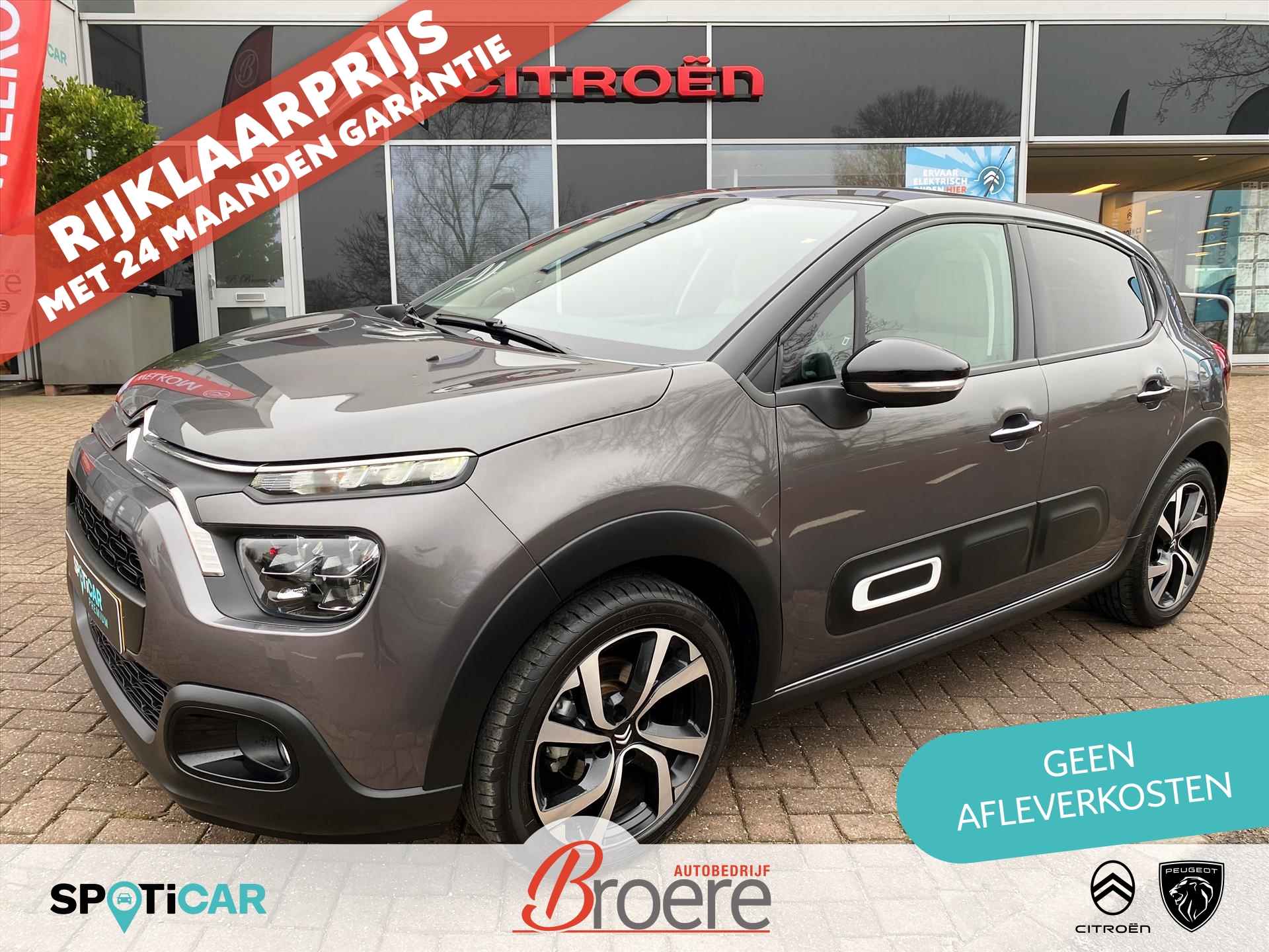 CITROEN C3 1.2 Turbo 110pk EAT6 Automaat Max | keyless, 17 inch velgen, comfort seats wood interieur, armsteun, camera, parkeersensoren, climate en cruise