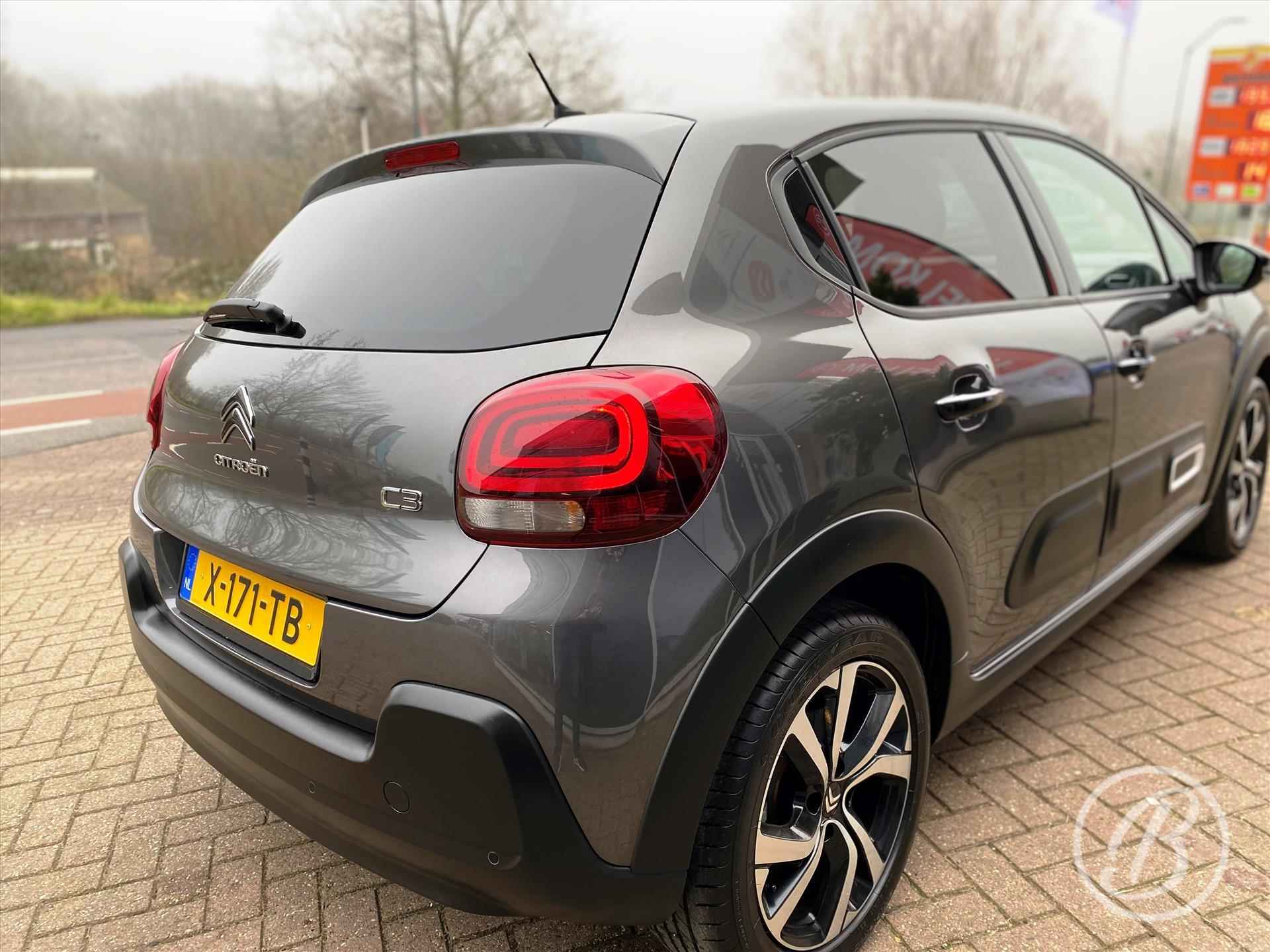 CITROEN C3 1.2 Turbo 110pk EAT6 Automaat Max | keyless, 17 inch velgen, comfort seats wood interieur, armsteun, camera, parkeersensoren, climate en cruise - 42/60