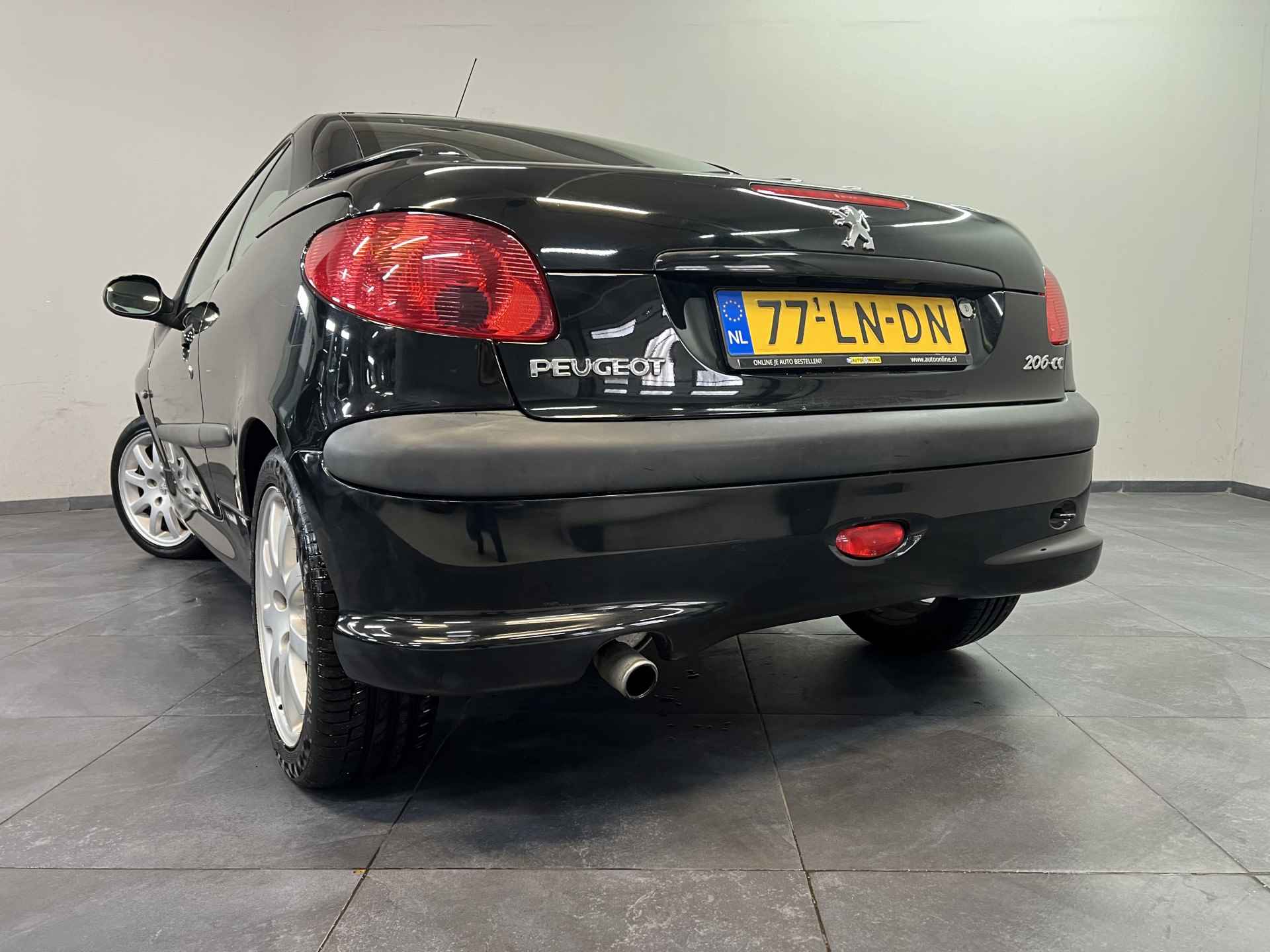 Peugeot 206 CC 1.6-16V Premium✅Cabrio✅Airco✅Climate Control✅Origineel Nederlands✅Leder Bekleding✅Zwart✅NAP✅ - 43/51