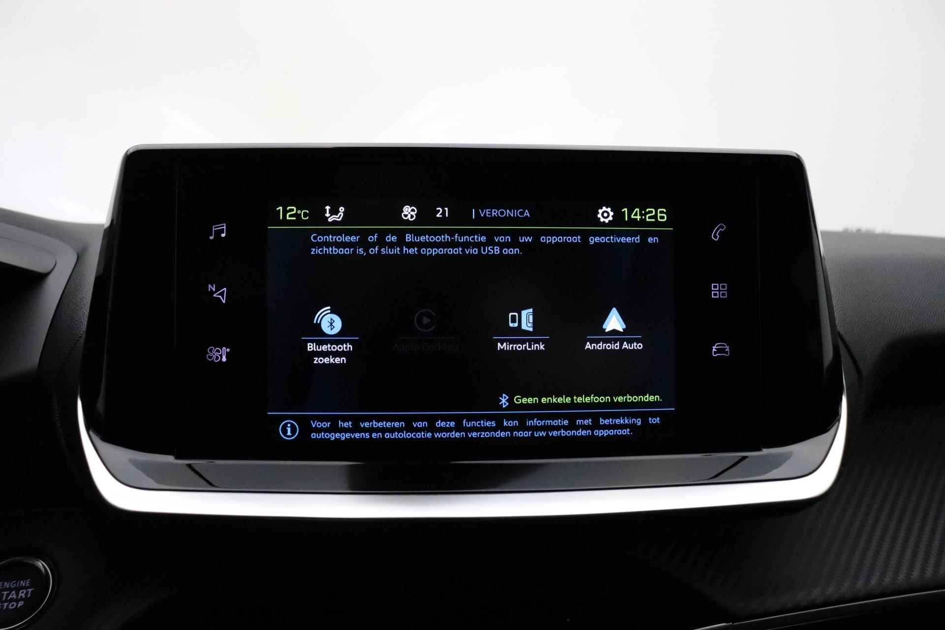 Peugeot e-208 EV Allure Pack 50 kWh | LED | Airco | Cruise | LMV | Camera | Apple Carplay & Android Auto | NIEUW | - 25/34
