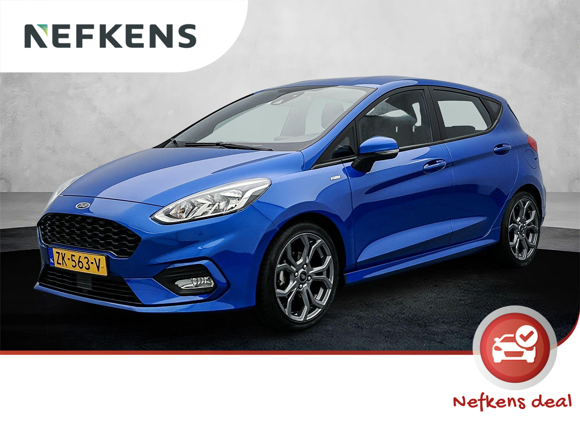 Ford Fiesta ST-Line 125 pk | Navigatie | Parkeersensoren Achter | Sportonderstel | Verwarmde Sportstoelen | Keyless Start | LED Dagrijverlichting | DAB Ontvanger | Climate Control | Cruise Control | 17" Lichtmetalen Velgen | Apple Carplay/Android Auto |