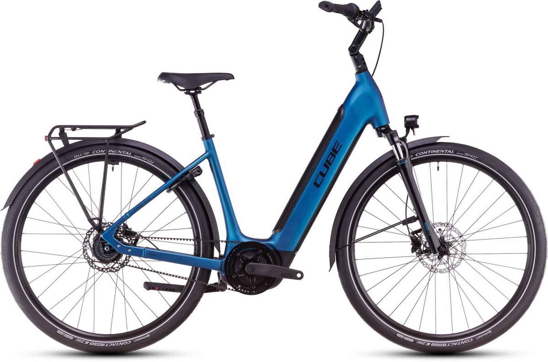 CUBE Supreme Hybrid Deluxe 625 Dames Electricblue/black EE58 58cm EE L 2025