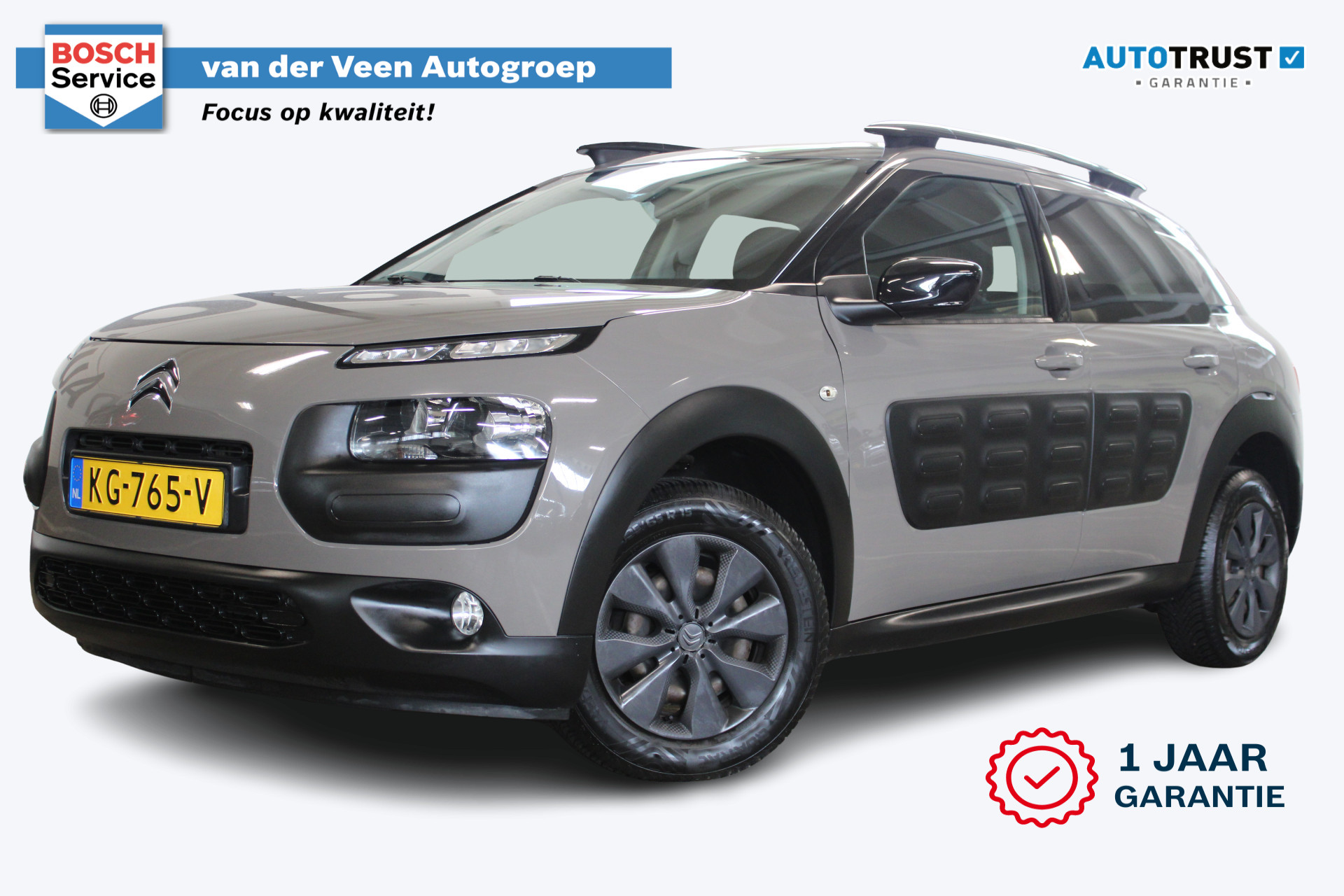 Citroën C4 Cactus 1.2 PureTech Shine | Incl. 12 maanden garantie | Navigatie | Cruise control | Climate control | DAB radio | Regensensor | 1e eigenaar | Parkeersensoren + Achteruitrijcamera |