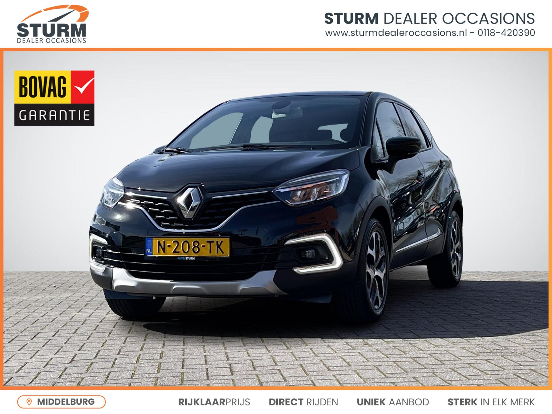 Renault Captur 0.9 TCe Intens | Navigatie | Camera | Apple Carplay/Android Auto | Keyless Entry | Park. Sensoren | Cruise & Climate Control | Rijklaarprijs! bij viaBOVAG.nl