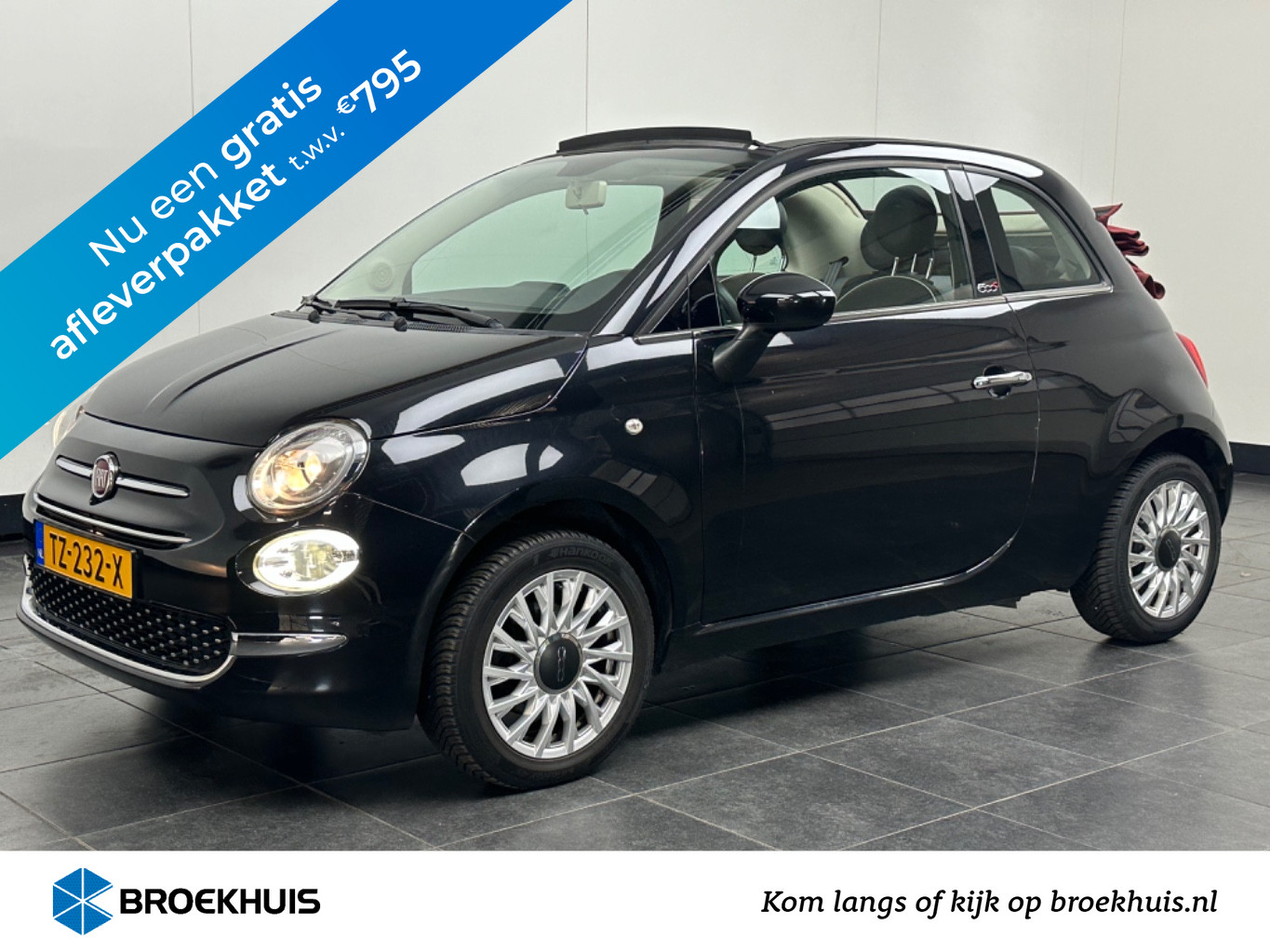 Fiat 500C 1.2 Lounge Automaat | Navigatie | Climate Control | Parkeersensoren | Bluetooth-Telefoonverbinding | !!