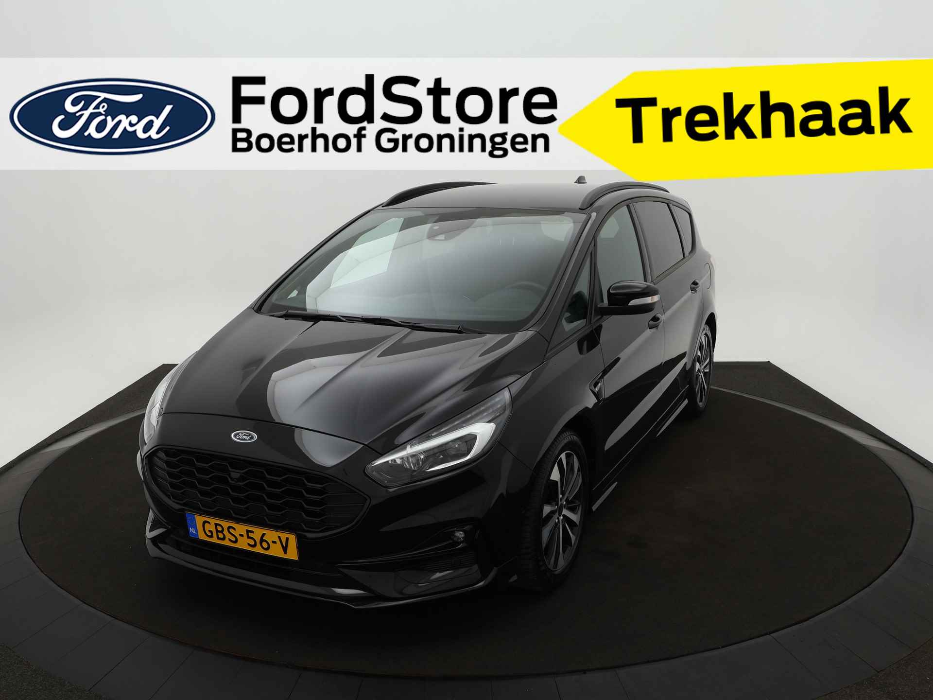 Ford S-Max 2.5 Hybrid 190 pk ST Line Trekhaak | Adapt. cruise I Leder | El. verst. stoel + geh. | Camera | - 1/20