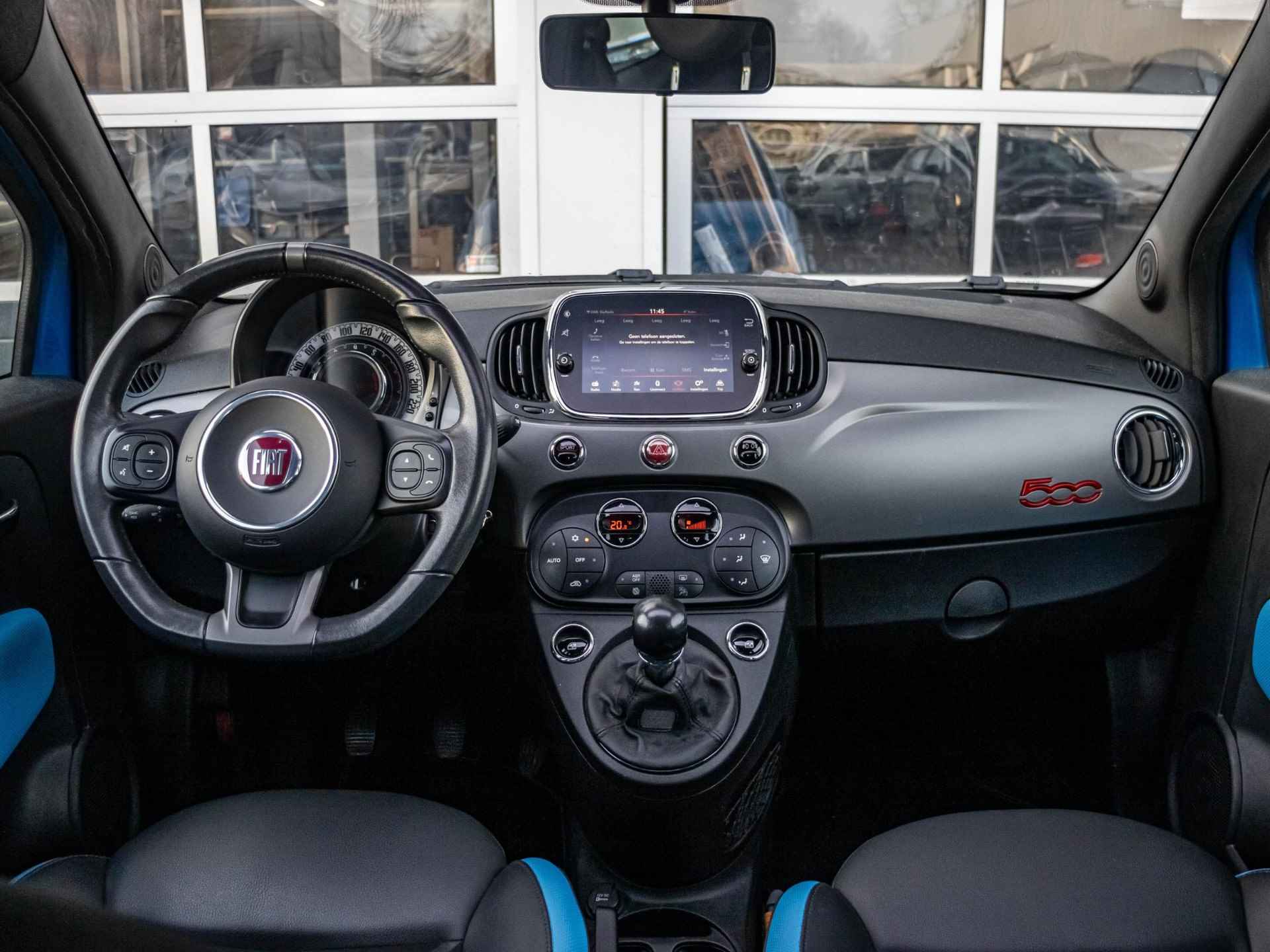 Fiat 500 TwinAir Turbo Sport | Cabrio | 105pk | Clima | PDC | 16" |  Navi | Priv. glass - 9/29