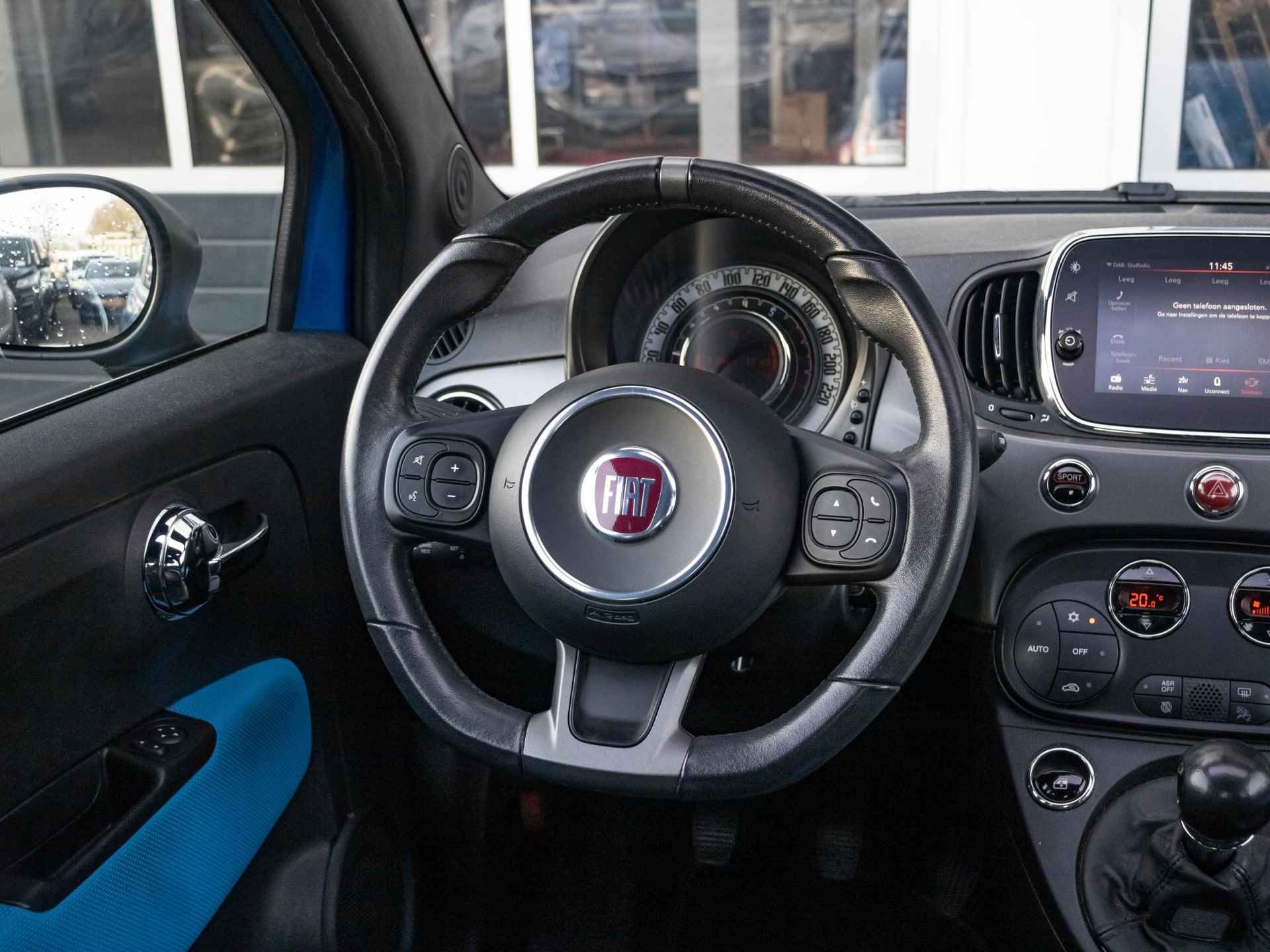 Fiat 500 TwinAir Turbo Sport | Cabrio | 105pk | Clima | PDC | 16" |  Navi | Priv. glass - 13/29