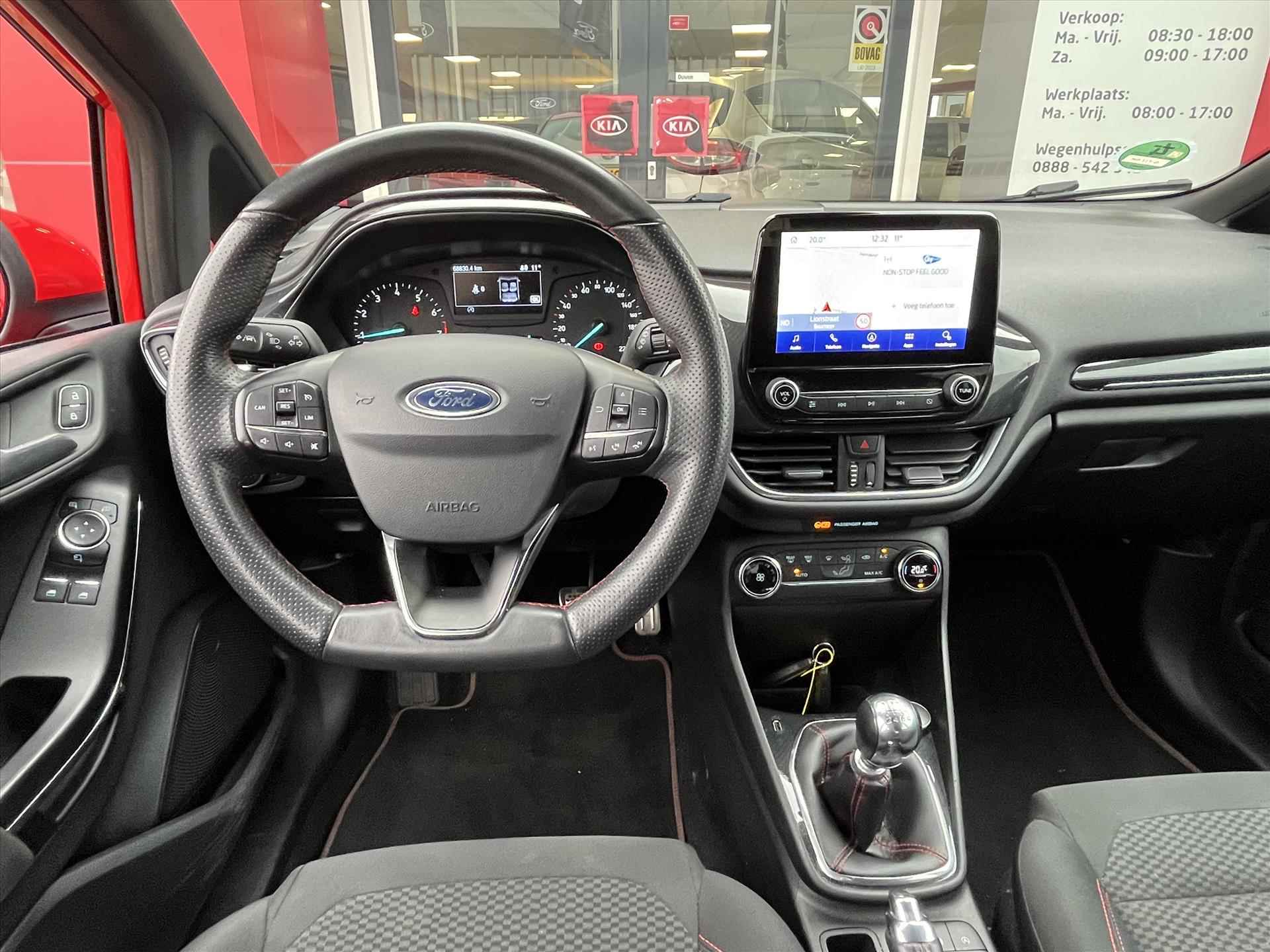 Ford Fiesta 1.0 EcoBoost 100pk 5dr ST-Line | Airconditioning | Navigatie | Sportvelgen | Carplay | - 3/27