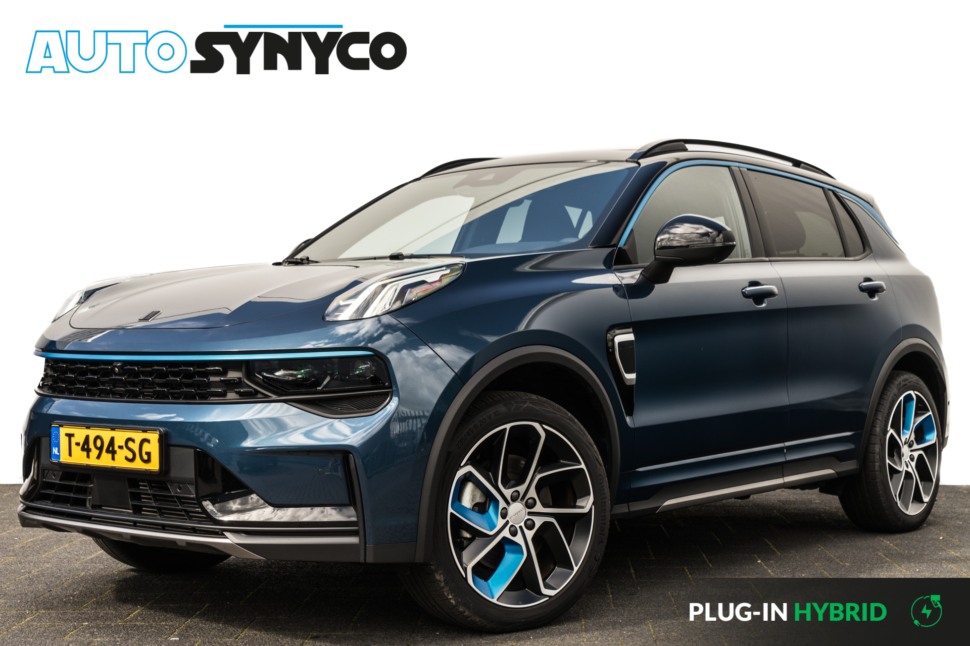 Lynk & Co 01 1.5 Plug-in Hybrid 262 Pk I Modeljaar 2023 I Panoramadak I 75 km Elektrisch I 360 Camera I Infinity Audio I Full Map Navi I Carplay I 20 inch. LMV l 1e eigenaar