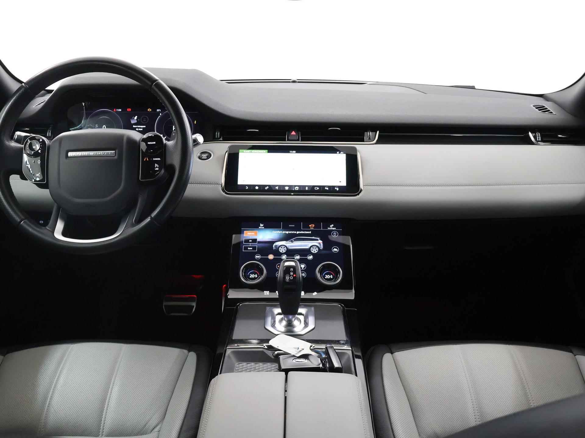 Land Rover Range Rover Evoque 1.5 P300e AWD R-Dynamic SE |  Camera | Apple CarPlay | Panoramadak | Navigatie | Lederen Interieur | 20" Lichtmetalen velgen | LED | Meridian Audio | Volledig dealer onderhouden | Memory seats | - 9/40