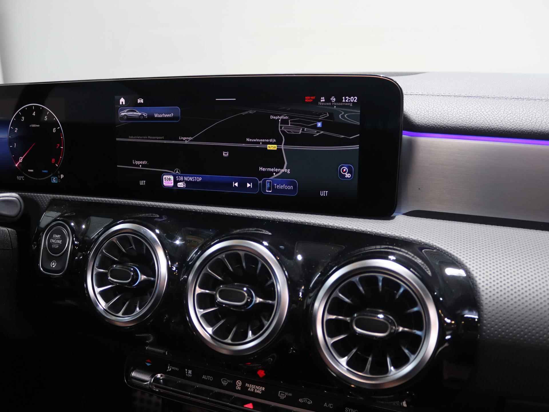 Mercedes-Benz CLA-klasse 180 AMG Line | Facelift | Panoramadak | memorypakket | 19'' | head-up display | MBUX | 360 camera | Sfeerverlichting - 9/25
