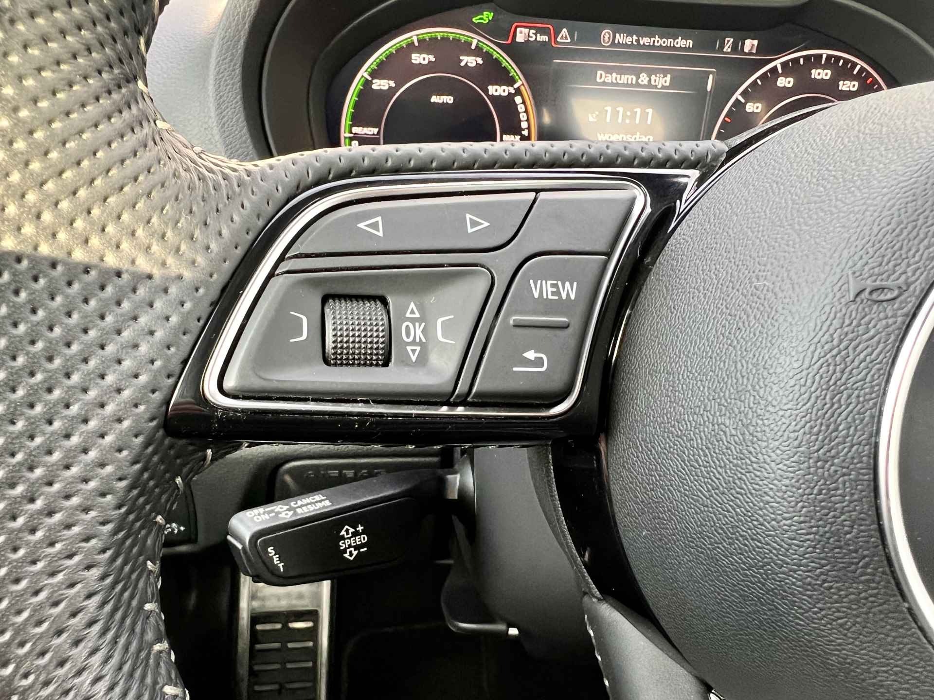 Audi A3 Sportback 40 e-tron Advance Sport | Plug-In PHEV | S-Line | Virtual | Camera | Navi | | Half Leer/Stof | % Bovag Occasion Partner % - 30/34
