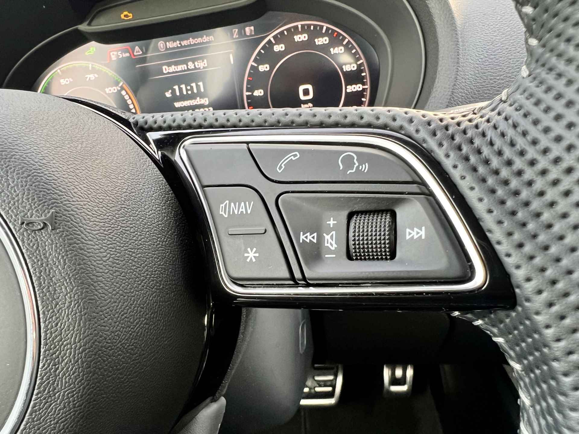 Audi A3 Sportback 40 e-tron Advance Sport | Plug-In PHEV | S-Line | Virtual | Camera | Navi | | Half Leer/Stof | % Bovag Occasion Partner % - 32/34
