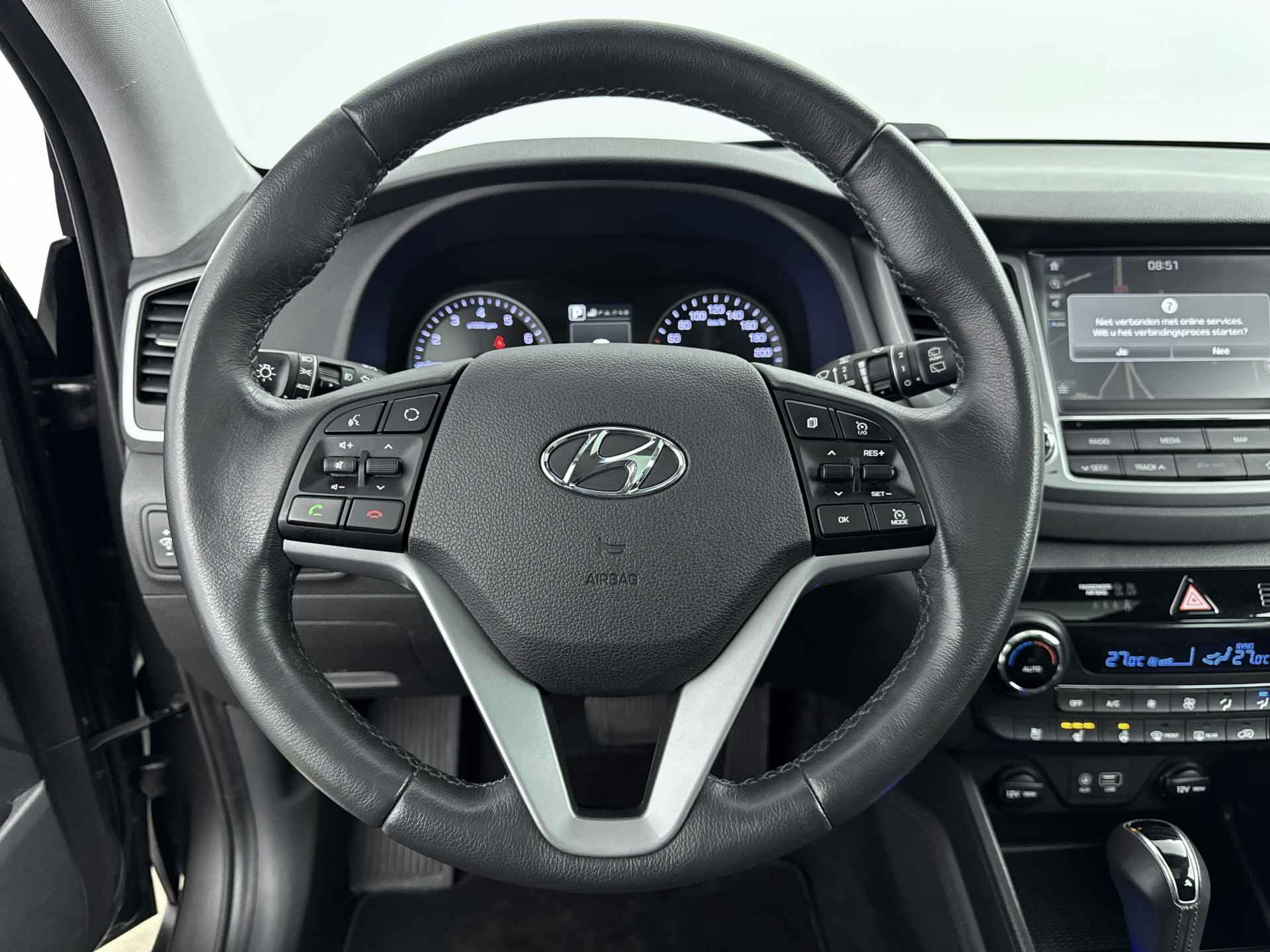 Hyundai Tucson 1.6 T-GDi Premium 4WD // 1E EIGENAAR // TREKHAAK // PANORAMA // - 25/30