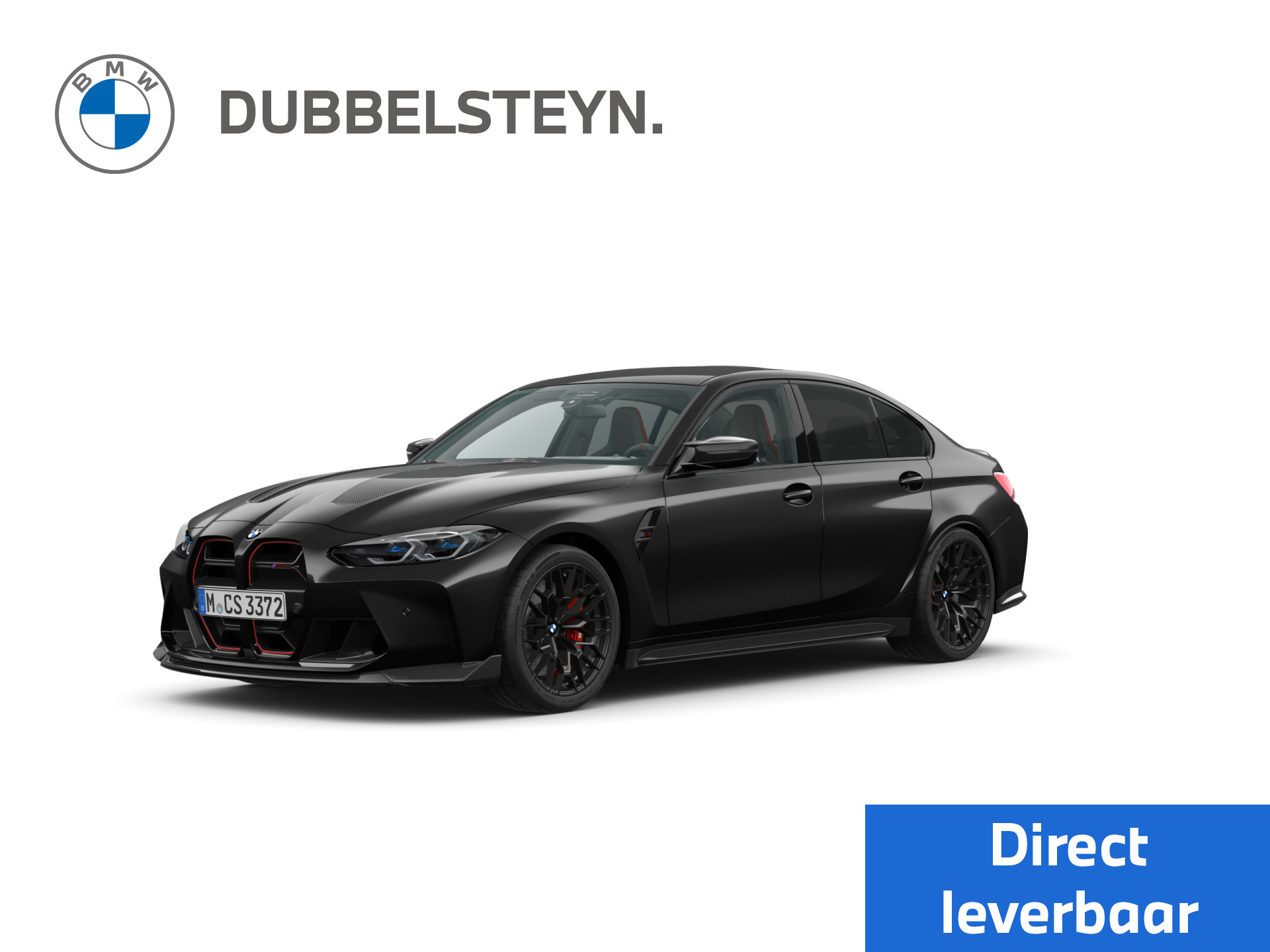 BMW M3 M3 CS M Carbon-Keramik-Remmen, rood hoogglans | BMW Live Cockpit Professional | Driving Assistant