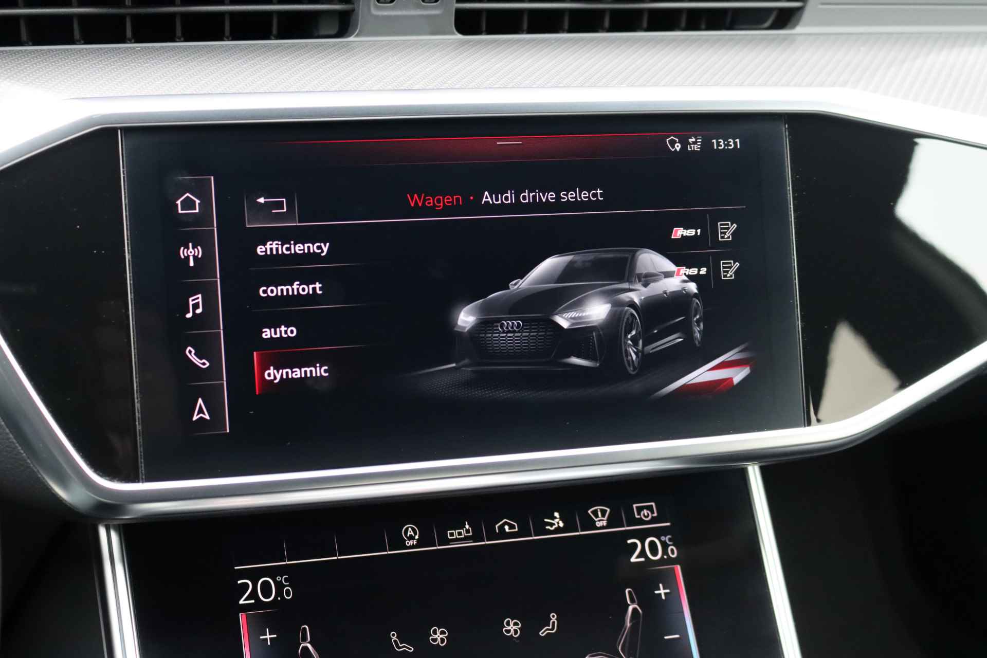 Audi A7 Sportback 4.0 TFSI RS 7 Quattro Aut8 | Vierwielbesturing | Keramisch | Adaptive Cruise Control | HUD | Bang&Olufsen | Stoelventilatie | Nappa Leder | Assistentiepakket City/Tour | Matrix-LED | Soft-Close | - 33/47