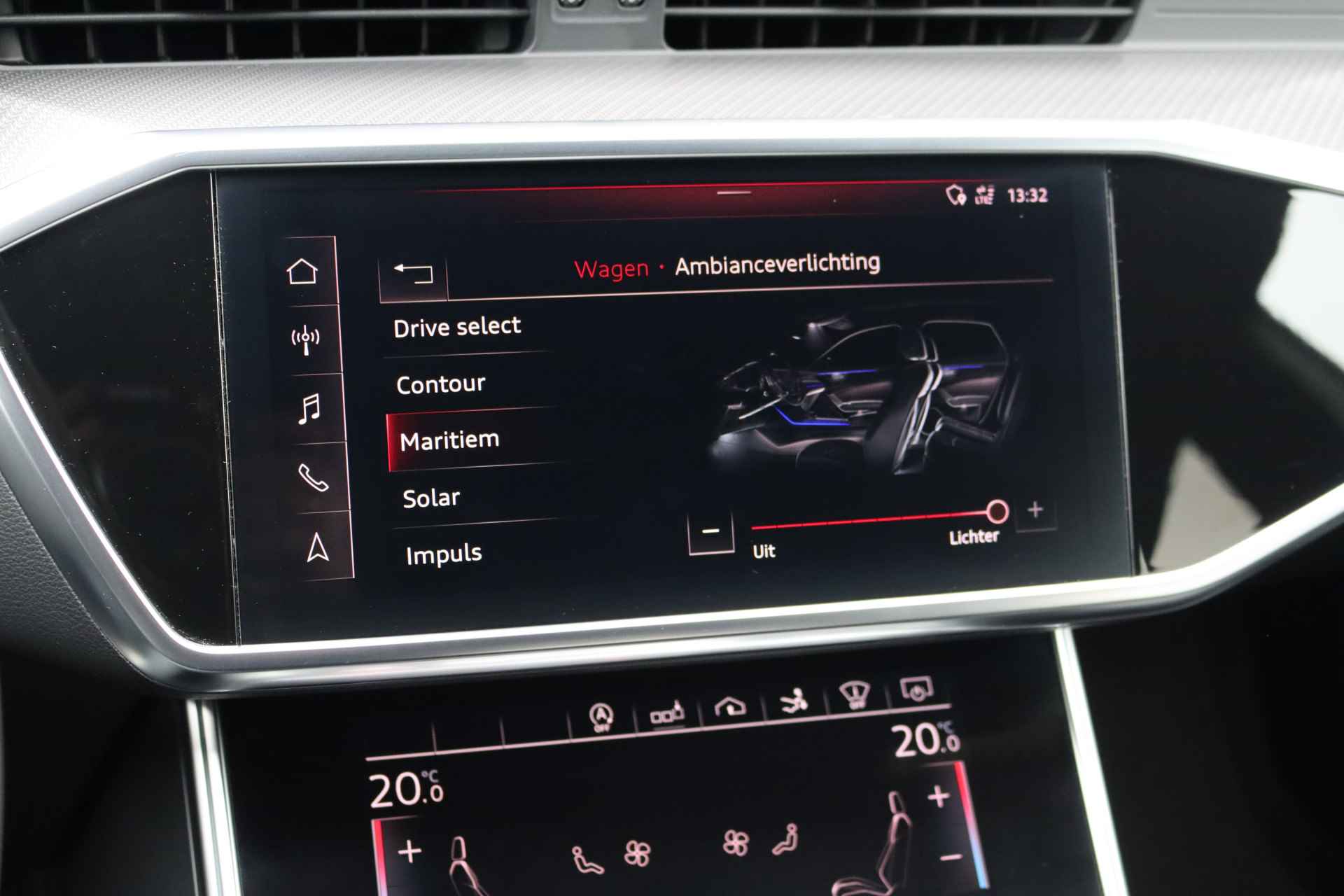 Audi A7 Sportback 4.0 TFSI RS 7 Quattro Aut8 | Vierwielbesturing | Keramisch | Adaptive Cruise Control | HUD | Bang&Olufsen | Stoelventilatie | Nappa Leder | Assistentiepakket City/Tour | Matrix-LED | Soft-Close | - 39/47