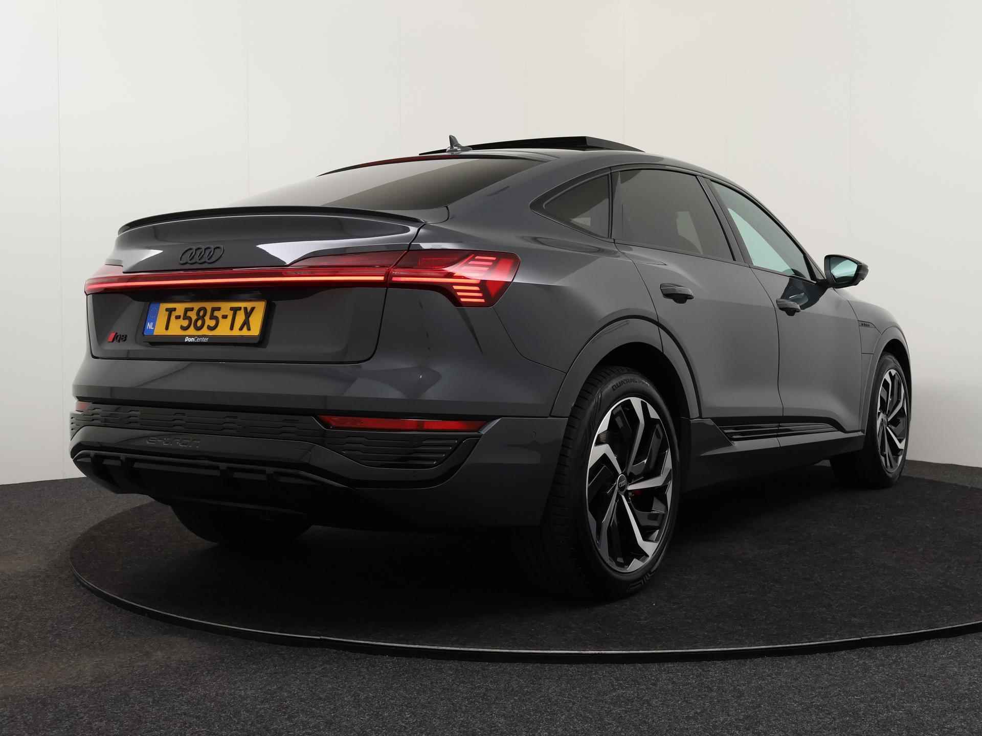 Audi Q8 Sportback e-tron 50 S-Edition | Pano.dak | Keyless entry | Top view camera | B&O | S-Sportstoelen | 21'' | Matrix LED | Ambiente lichtpakket | Nieuw geleverd | NL-auto | S-line - 5/16