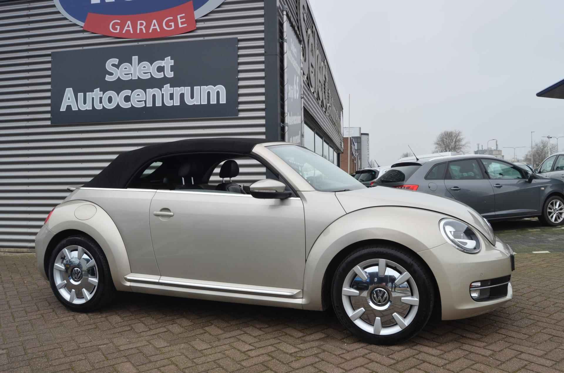 Volkswagen Beetle Cabriolet 1.2 TSI Design|LEDEREN BEKL.|STOELVERW.|NAVI|ACC|CRUISE|DEALER ONDERH.|PDC - 8/18