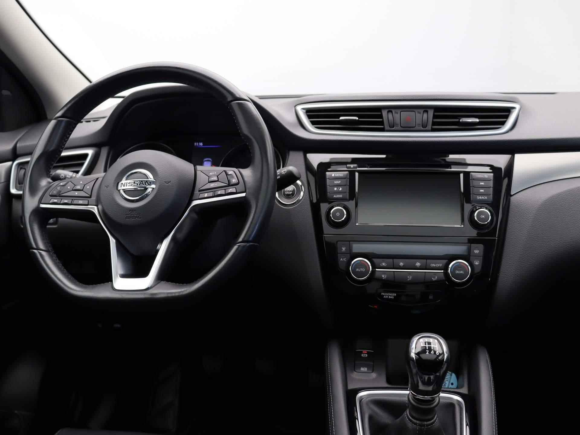 Nissan Qashqai 140pk DIG-T Tekna | Trekhaak | Panoramadak | Half lederen bekleding | 360 graden camera | Adaptive cruise control | Navigatie | Stoelverwarming | - 8/52