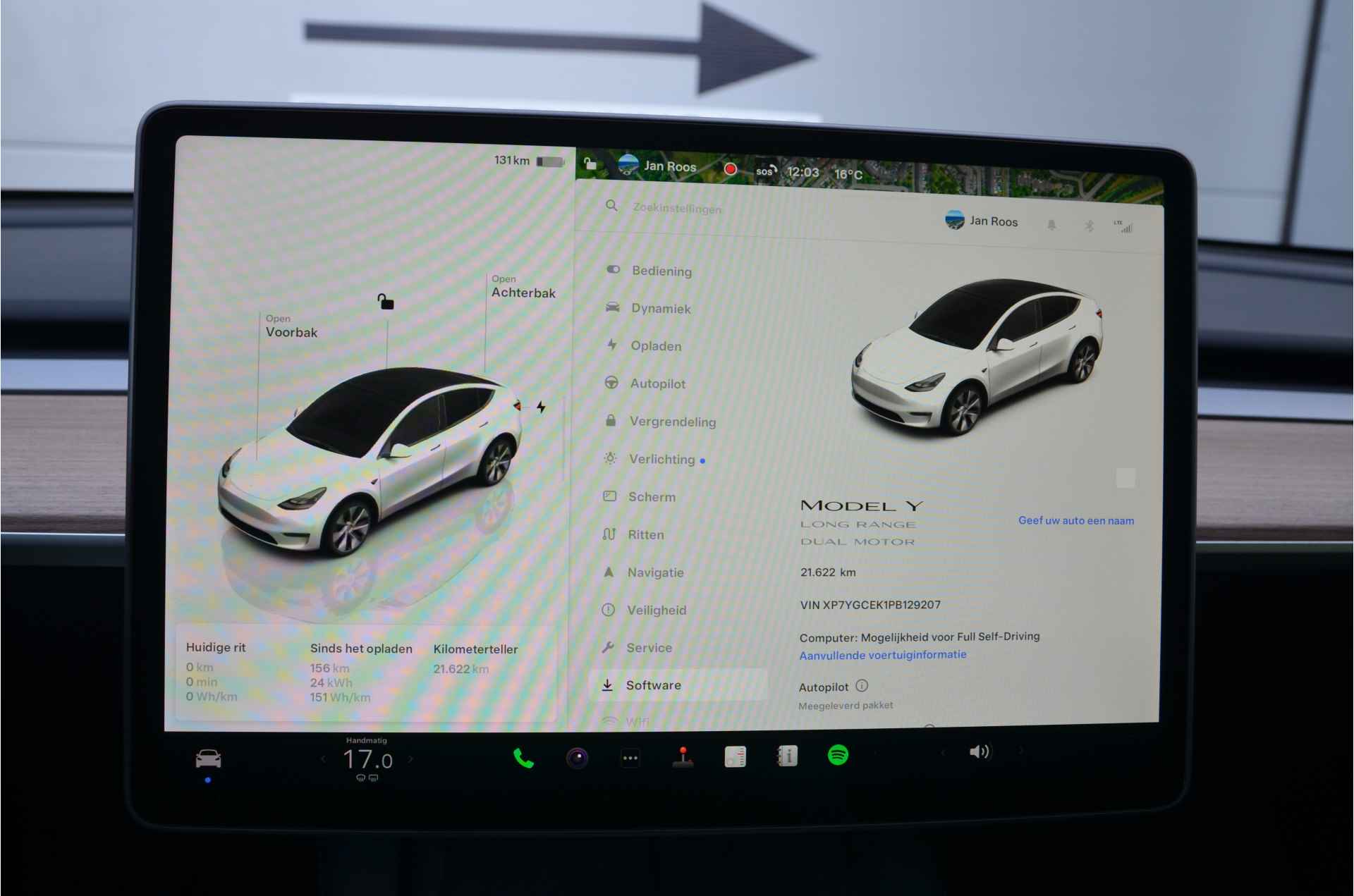 Tesla Model Y Long Range 75 kWh Warmtepomp, AutoPilot, MARGE Rijklaar prijs - 22/33