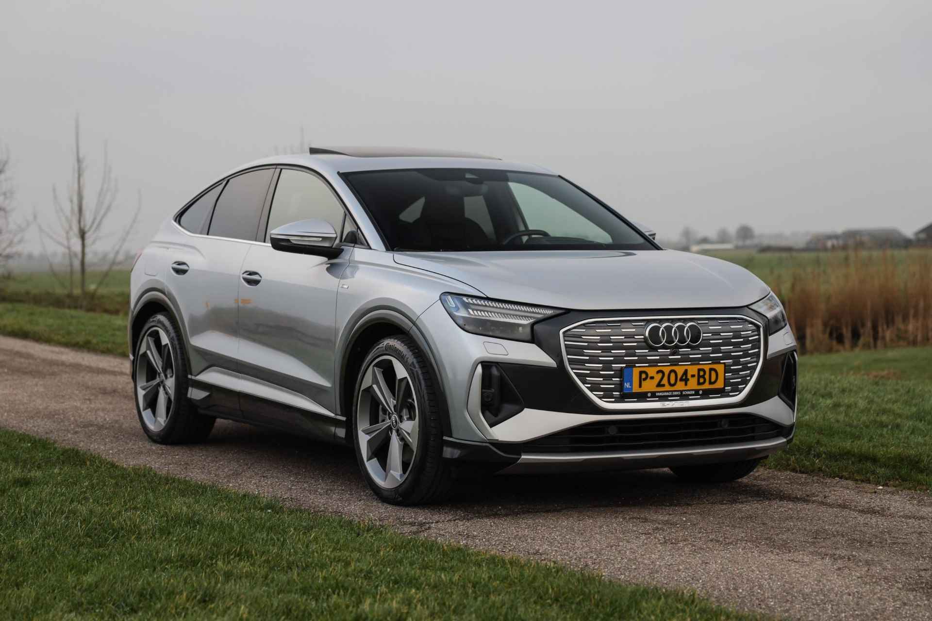 Audi Q4 Sportback e-tron 50 Quattro 300 PK S-Line 77 kWh ✅ Pano ✅ SONOS ✅ 21 inch - 48/51