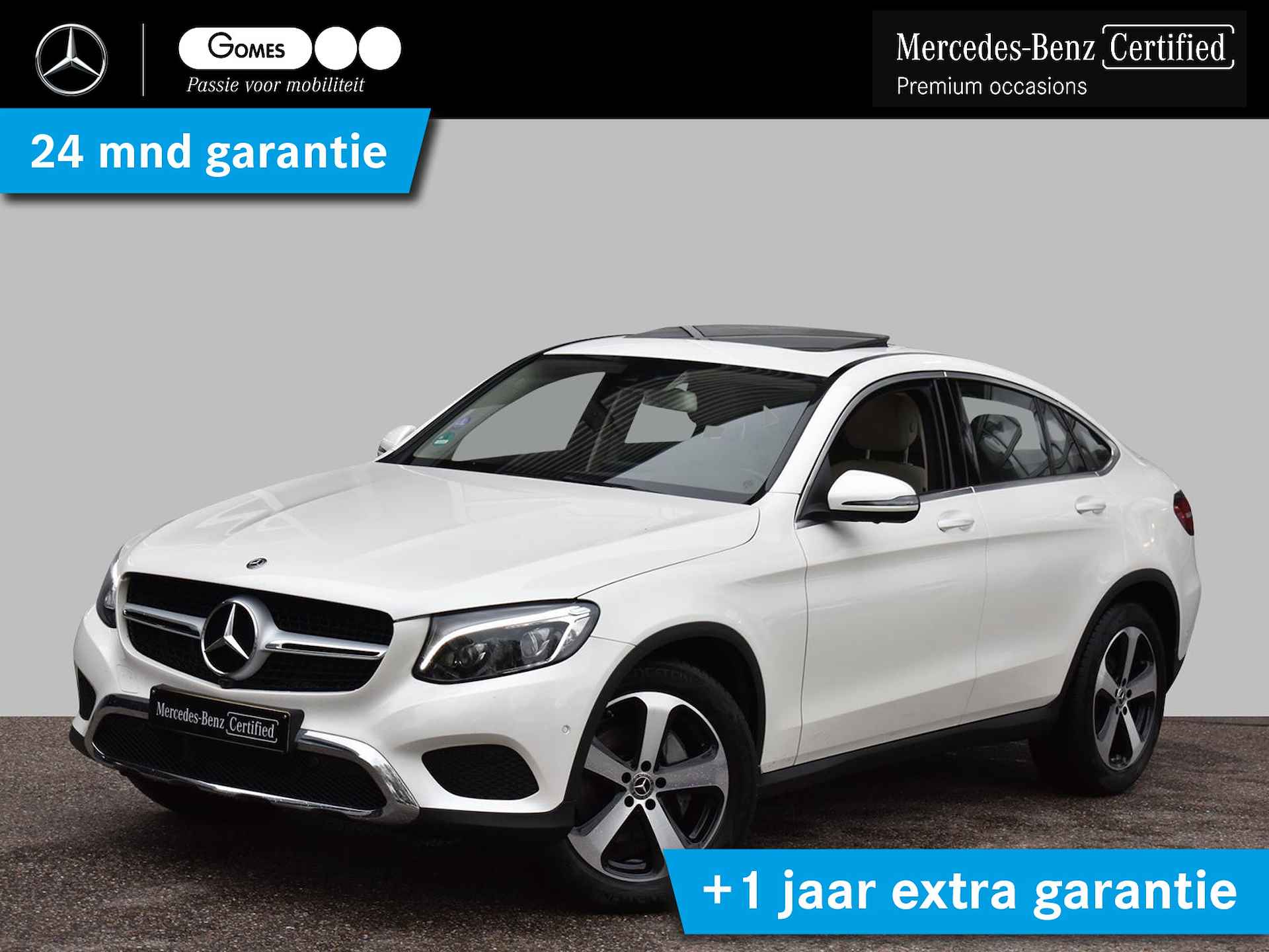 Mercedes-Benz GLC-Klasse Coupé 250 4MATIC | Airmatic | Beige Leder | Schuifdak - 1/30