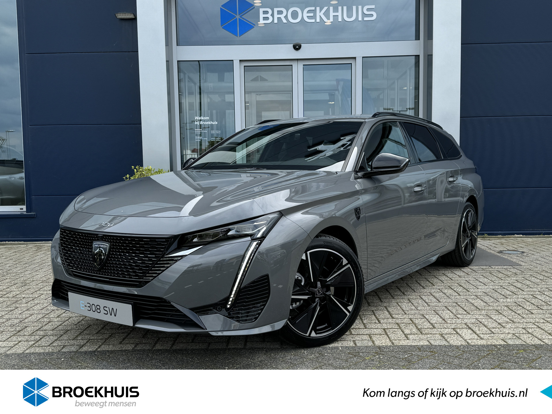 Peugeot E-308 SW GT EV 54 kWh | 360 Camera | AGR stoelen + Stoel/Stuur verwarming | ACC | Elektr. klep