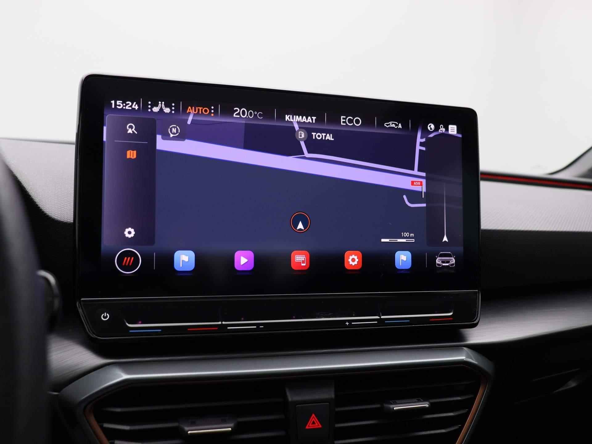 CUPRA Leon Sportstourer 1.4 e-Hybrid VZ Performance 245 PK | PANORAMADAK | ACHTERUITRIJCAMERA | VIRTUAL COCKPIT | SFEERVERLICHTING | APPLE CARPLAY - ANDROID AUTO | STOEL + STUURVERWARMING | ELEKTRISCH BEDIENBARE BESTUURDERSSTOEL MET MEMORY | ELEKTRISCH BEDIENBARE ACHTERKLEP | NAVIGATIE | KUIPSTOELEN | PARKEERSENSOREN VOOR + ACHTER | ADAPTIVE CRUISE CONTROL | KEYLESS | DODEHOEK DETECTIE | LANE ASSIST | CLIMATE CONTROL | LED VERLICHTING | LICHTMETALEN VELGEN | - 22/51