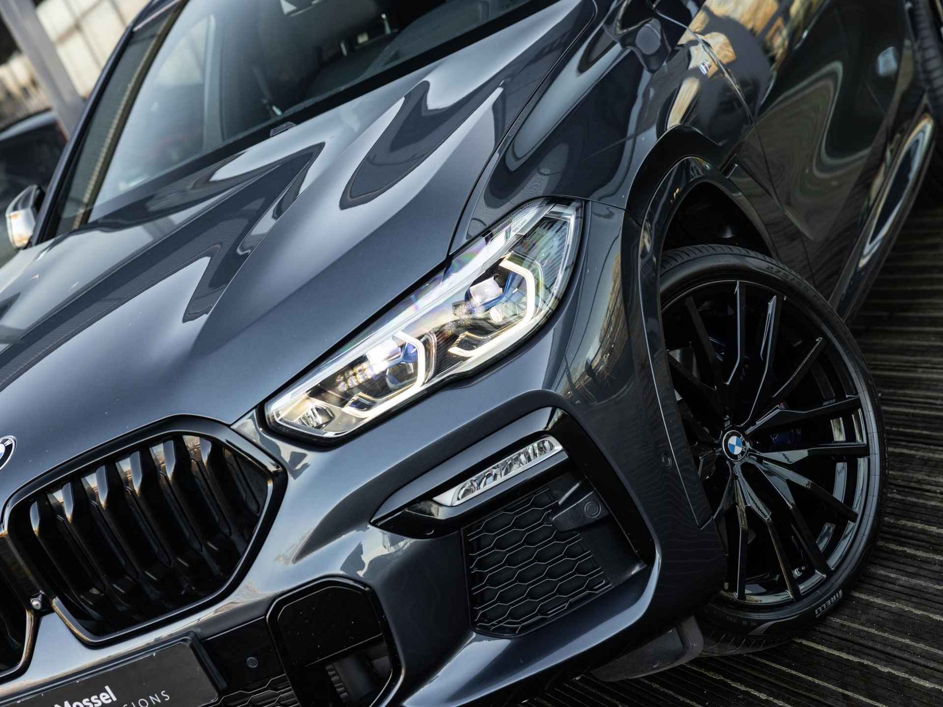 BMW X6 xDrive40i High Executive | M-SPORT PAKKET | BOWERS & WILKINS | SOFTCLOSE | PANORAMA/SCHUIF-KANTELDAK | STOELVENTILATIE | BMW LASER LIGHT | 22 INCH | 360 CAMERA | ADAPTIVE CRUISE CONTROL | NL AUTO | LUCHTVERING | INTEGRAL ACTIVE STEERING | - 8/50