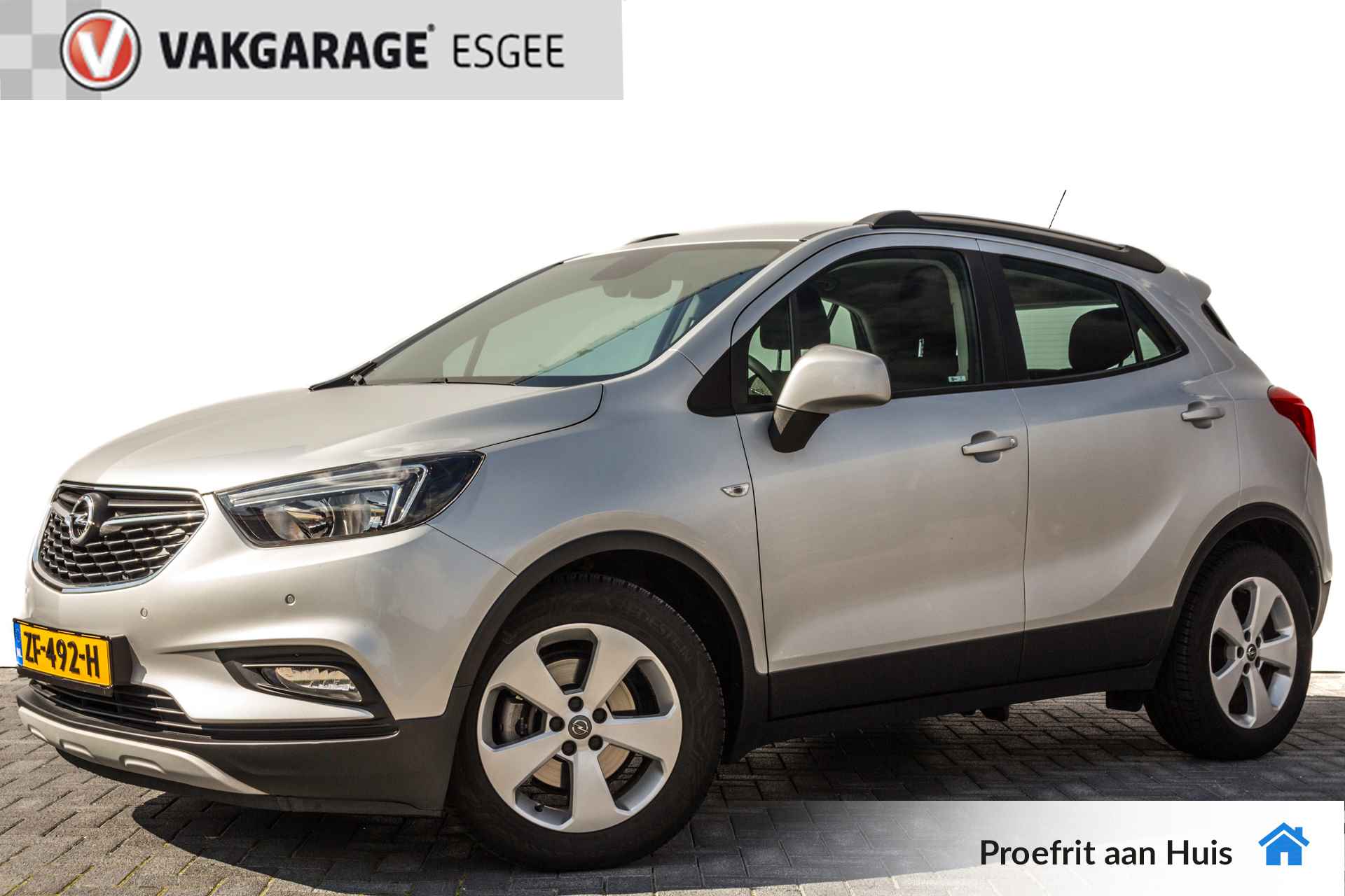 Opel Mokka X 1.4 140 PK Turbo Innovation AUTOMAAT RIJKLAAR INCL:GARANTIE. Parkeersensoren V/A  | 17'' LMV | Clima | Cruise | Navigatie | Trekhaak | - 1/36