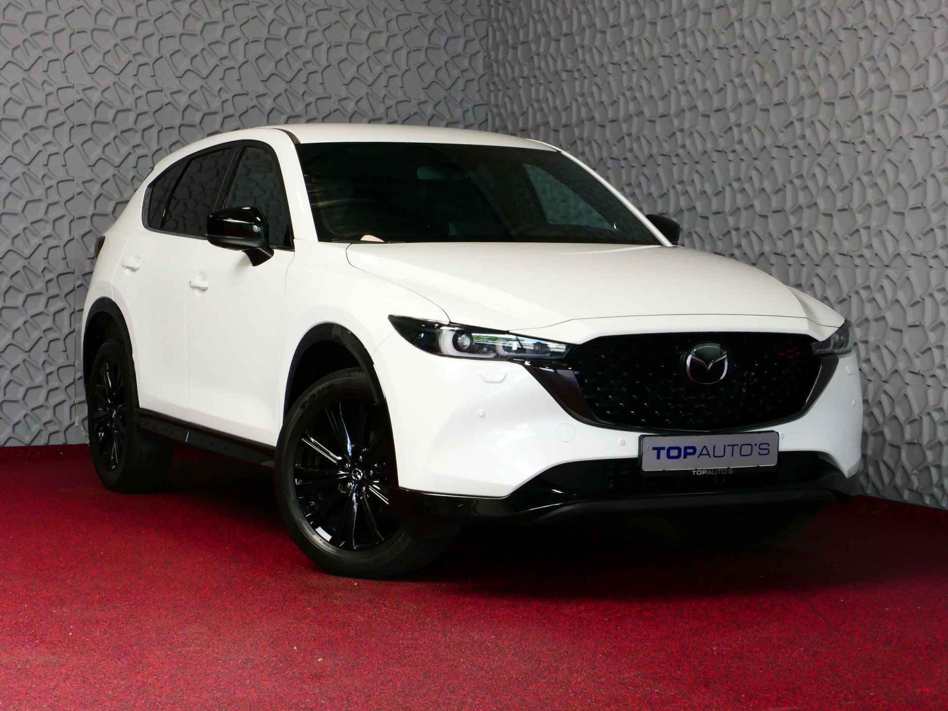 Mazda CX-5 2.0 SkyActiv-G 165 HOMURA BLACKLINE BOSE PACK LEER/ALCANTARA CRUISE 19''LMV HEAD-UP CAMERA FULL LED CARPLAY NAVI STOEL/STUUR VER 03/2023 - 57/84