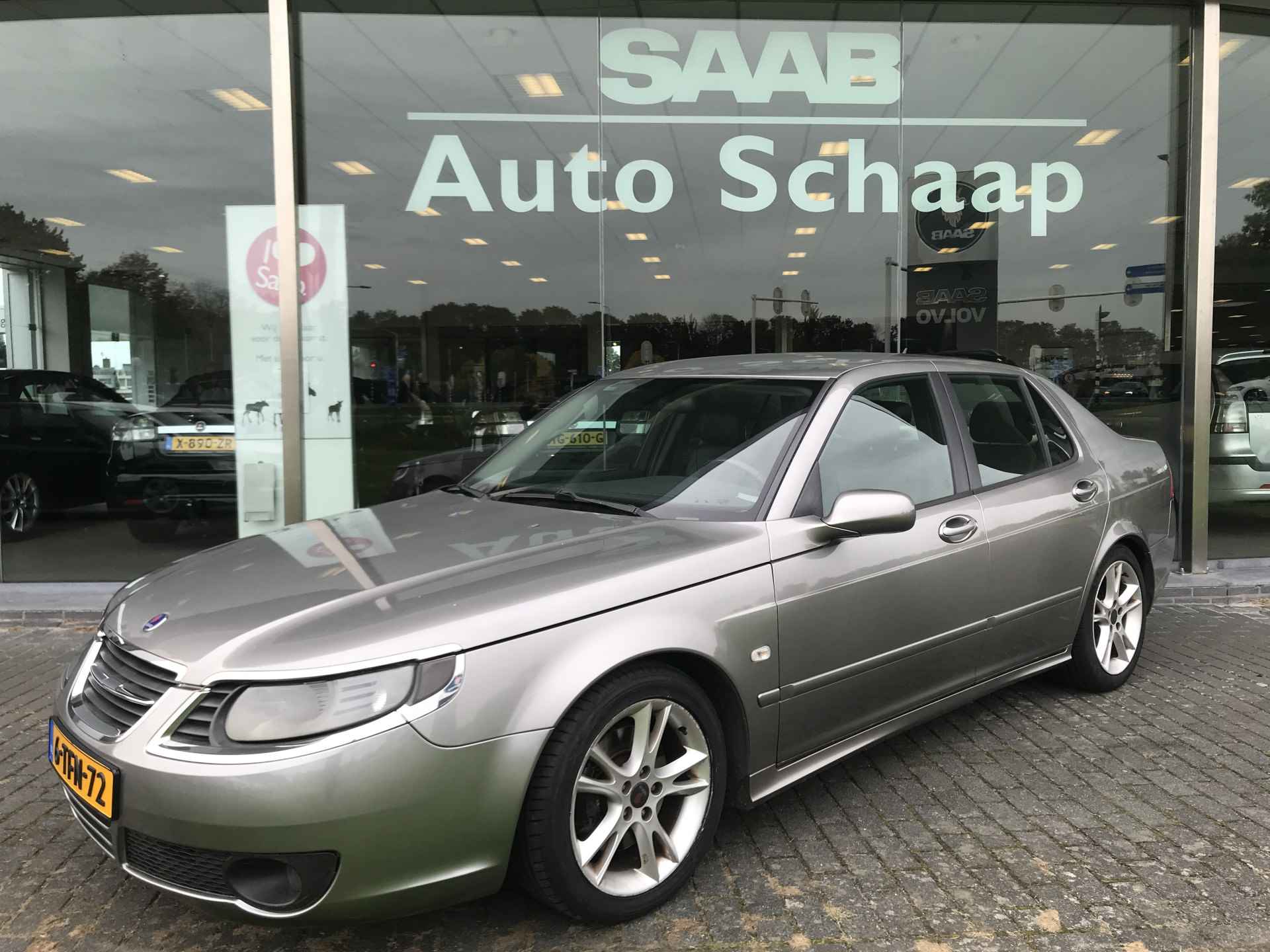 Saab 9-5 2.3 Turbo Aero Automaat | Rijklaar incl garantie | Trekhaak Parkeersensoren Sportstoel Leer - 1/12