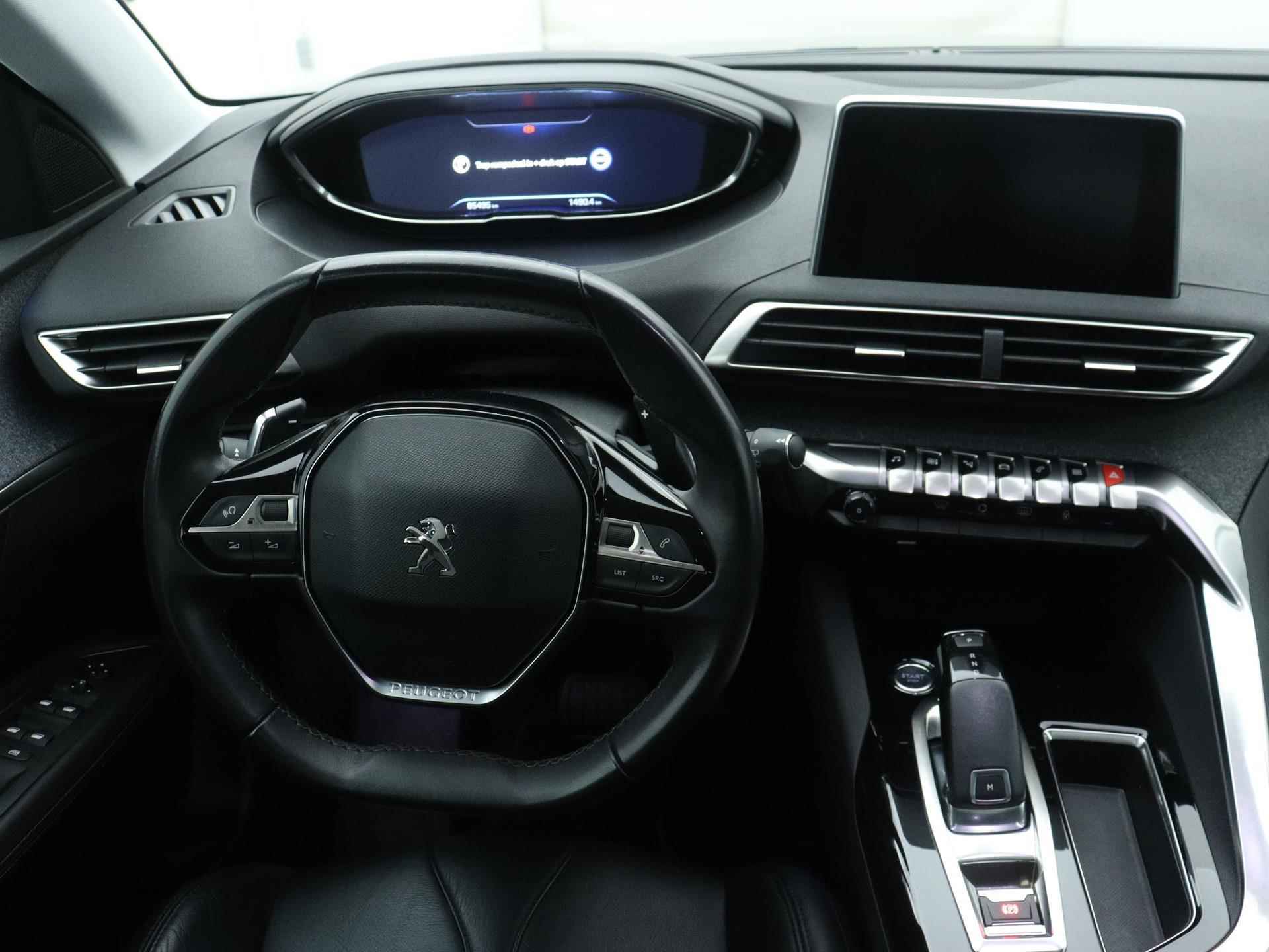 Peugeot 3008 SUV Allure 1.6 165pk Automaat | Navigatie | Schuif-/kanteldak | Achteruitrijcamera | Handsfree Achterklep | Lederen bekleding | Keyless | Climate Control | Cruise Control | Parkeersensoren v+a | Apple Carplay | Dealeronderhouden | Donker getint glas | 18" lichtmetalen velgen | - 13/37