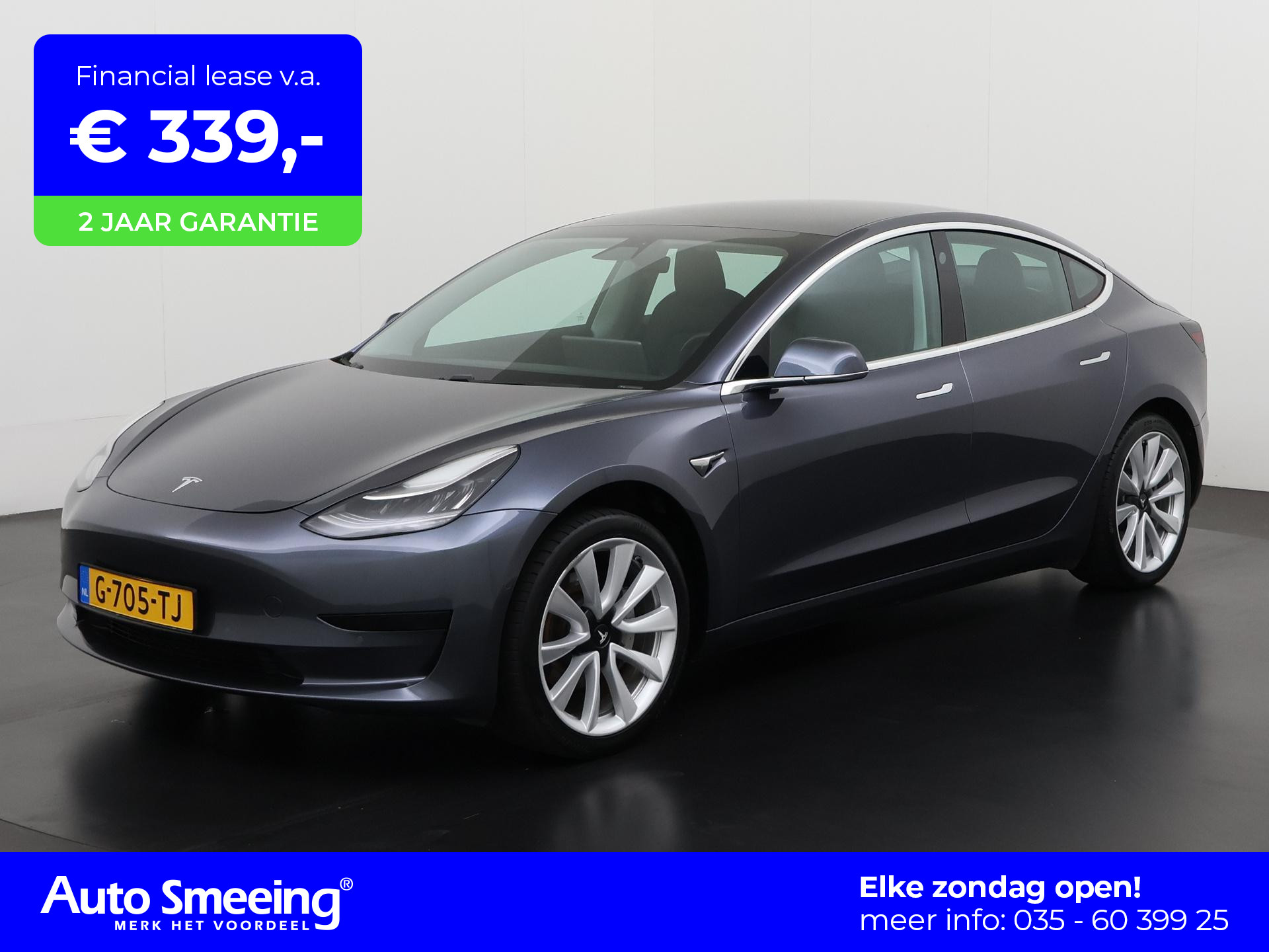 Tesla Model 3 Standard RWD Plus | Trekhaak | Panoramadak | Mem Stoel | Zondag Open!