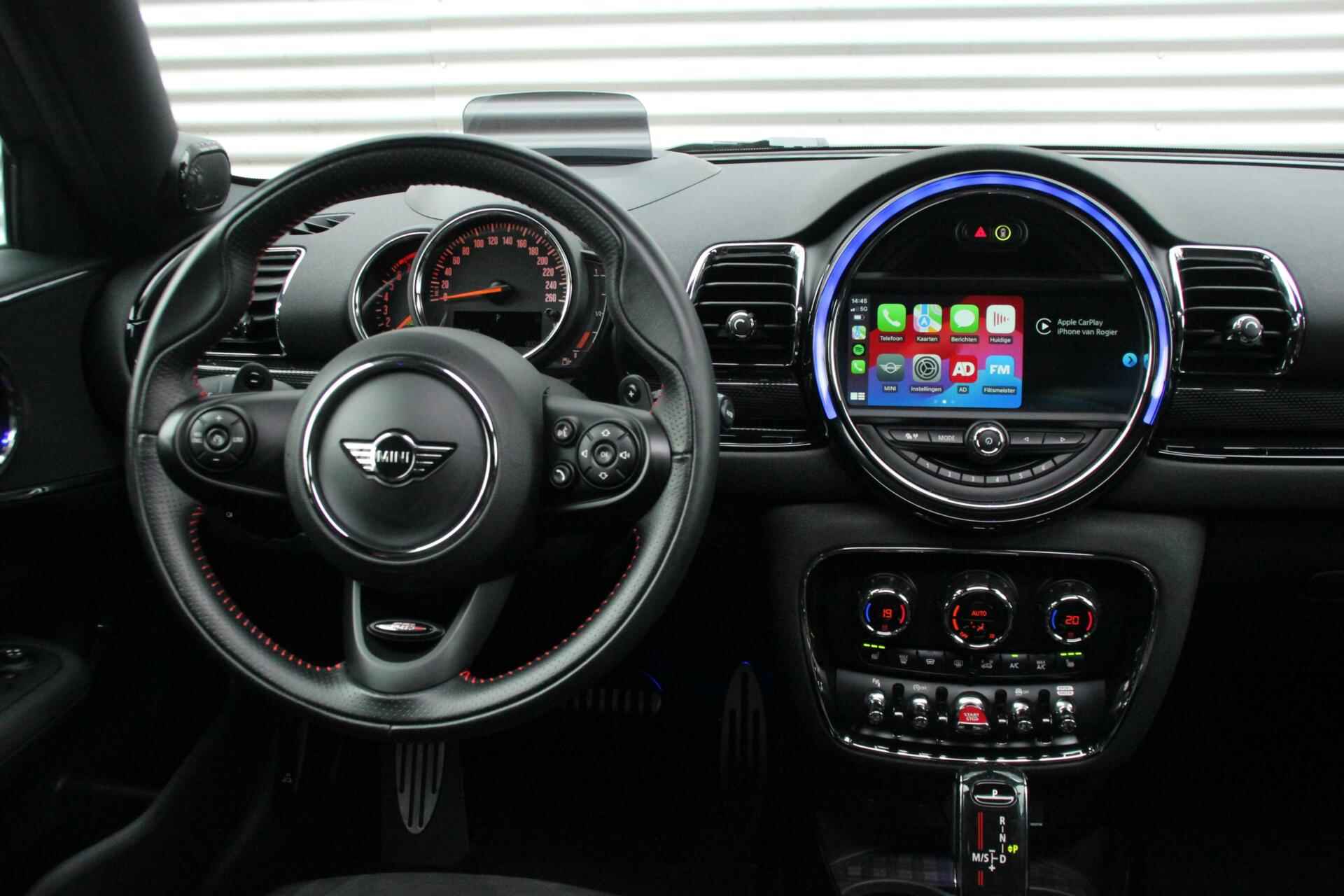 Mini Clubman 2.0 Cooper S JCW Facelift Automaat 192 PK |PANORAMADAK, CARPLAY, HEAD UP, CRUISE, HARMAN/KARDON, SFEER, PDC, LED| - 7/24