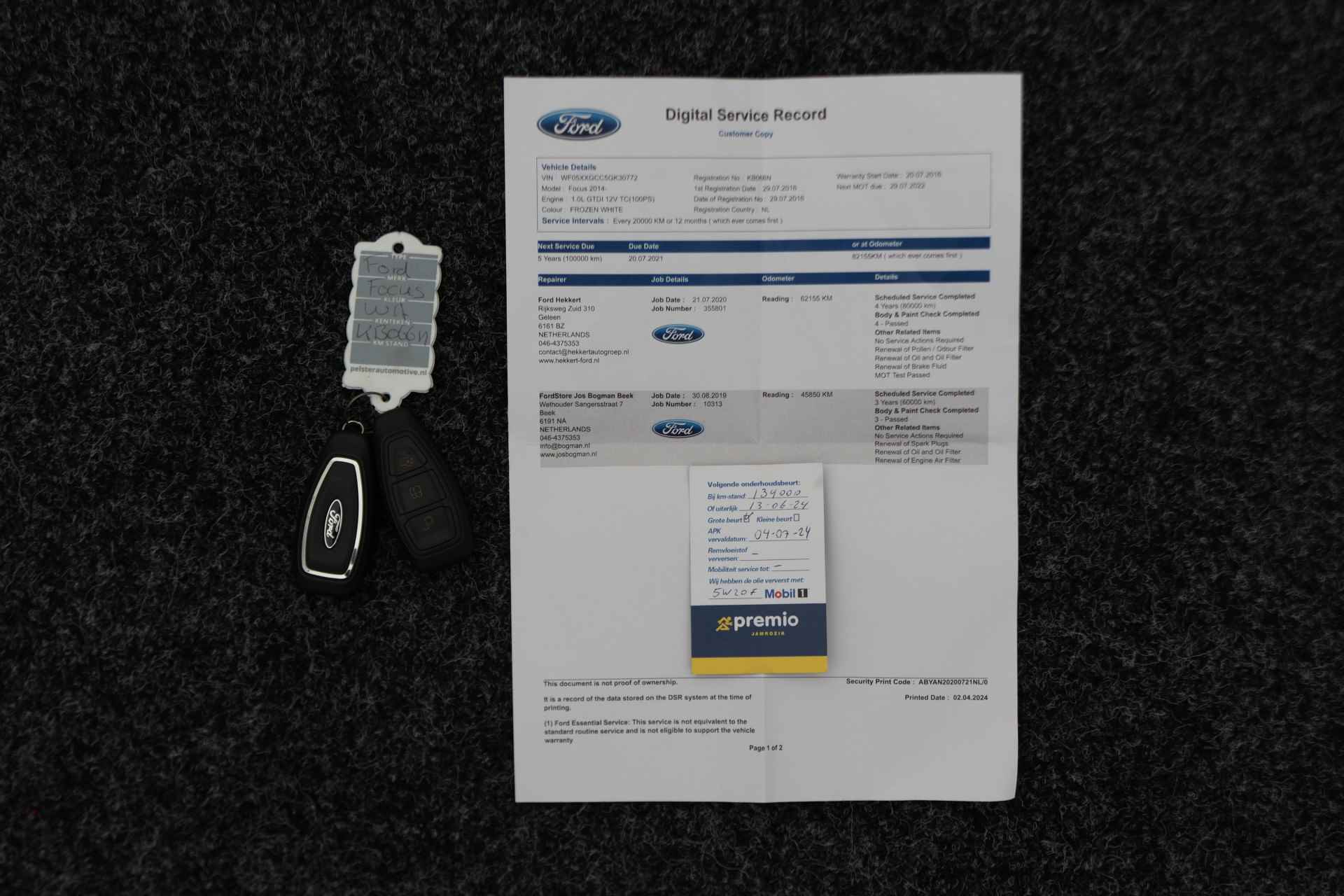 Ford Focus 1.0 Titanium Navigatie, Keyless, Side-Skirts, Climate, Stoelverw., Cruise, 18" - 46/46