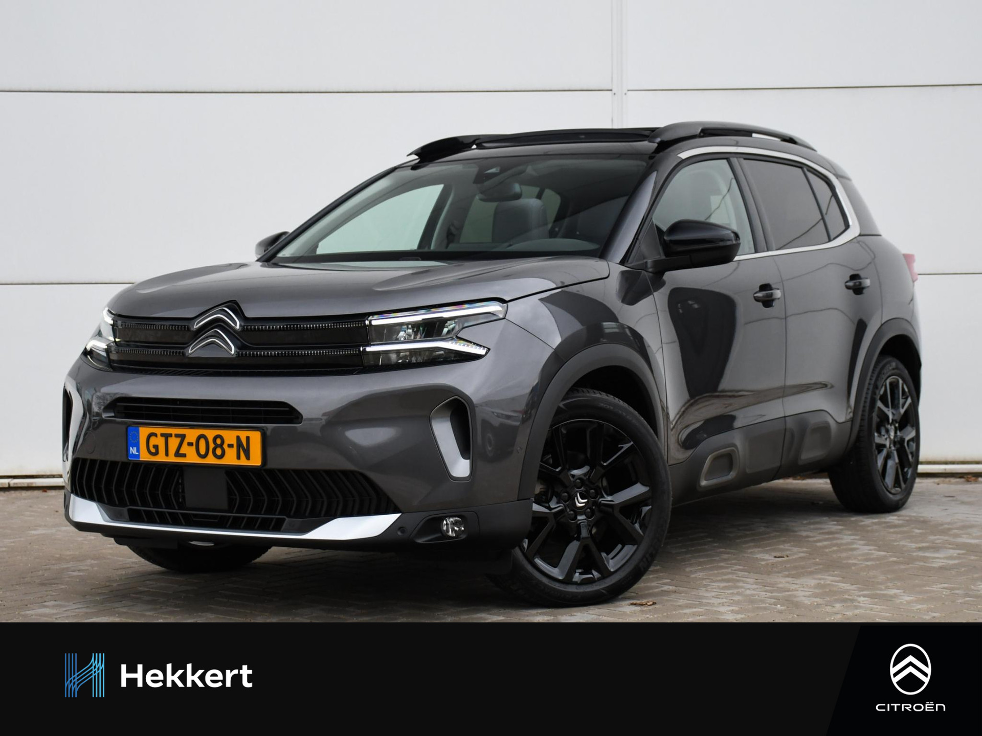 Citroen C5 Aircross ë-Series 1.2 Hybrid 136pk Automaat SCHUIF-DAK | 19''LM | DODE HOEK | PDC + CAM. | HALF LEDER-ALCANTARA