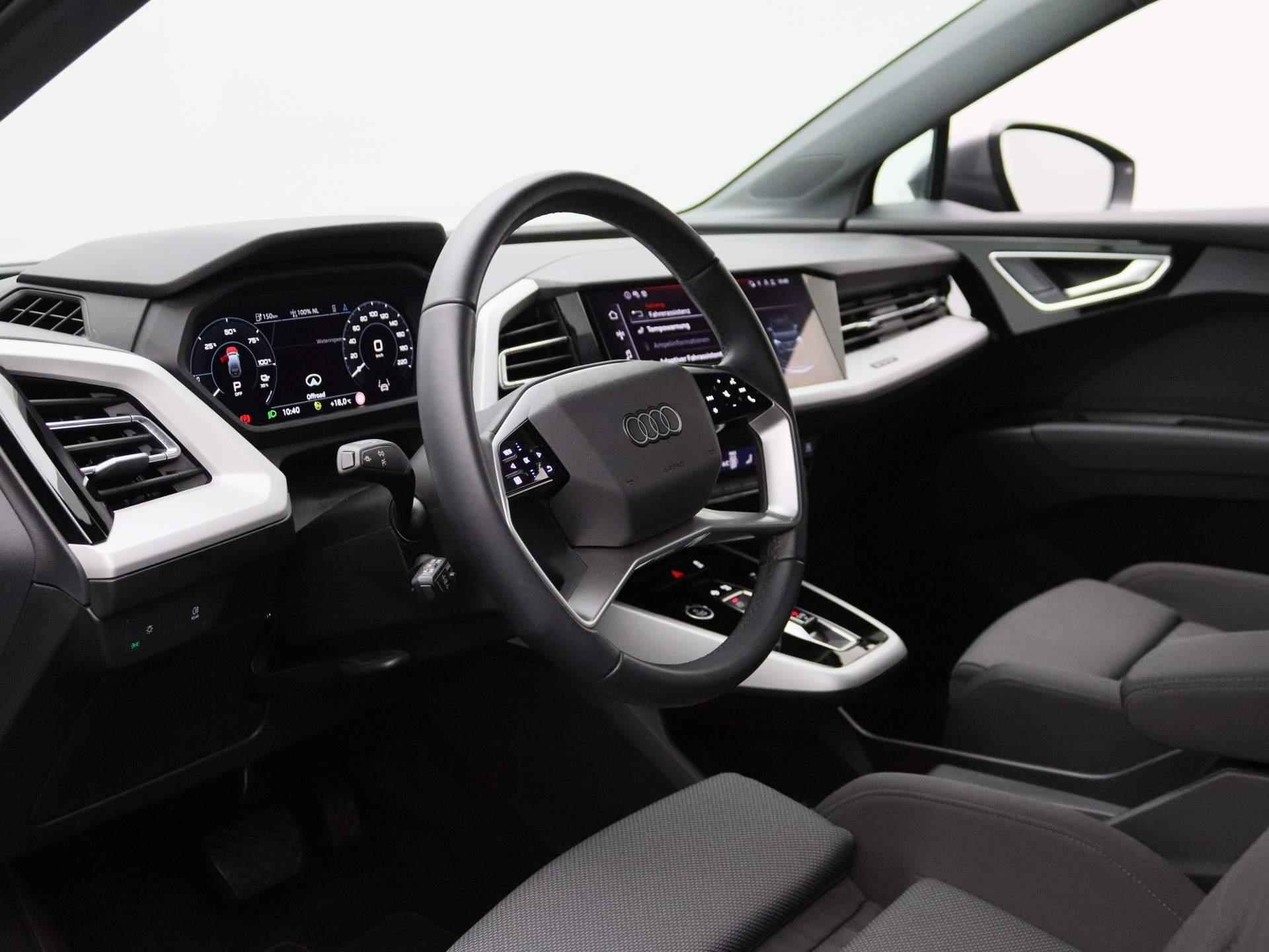 Audi Q4 e-tron 45 quattro Advanced edition 82kWh 265 PK | Automaat | Navigatie Plus | Adaptive Cruise Control | Camera | Trekhaak | Parkeersensoren | Lichtmetalen velgen | Climate Control | - 31/42
