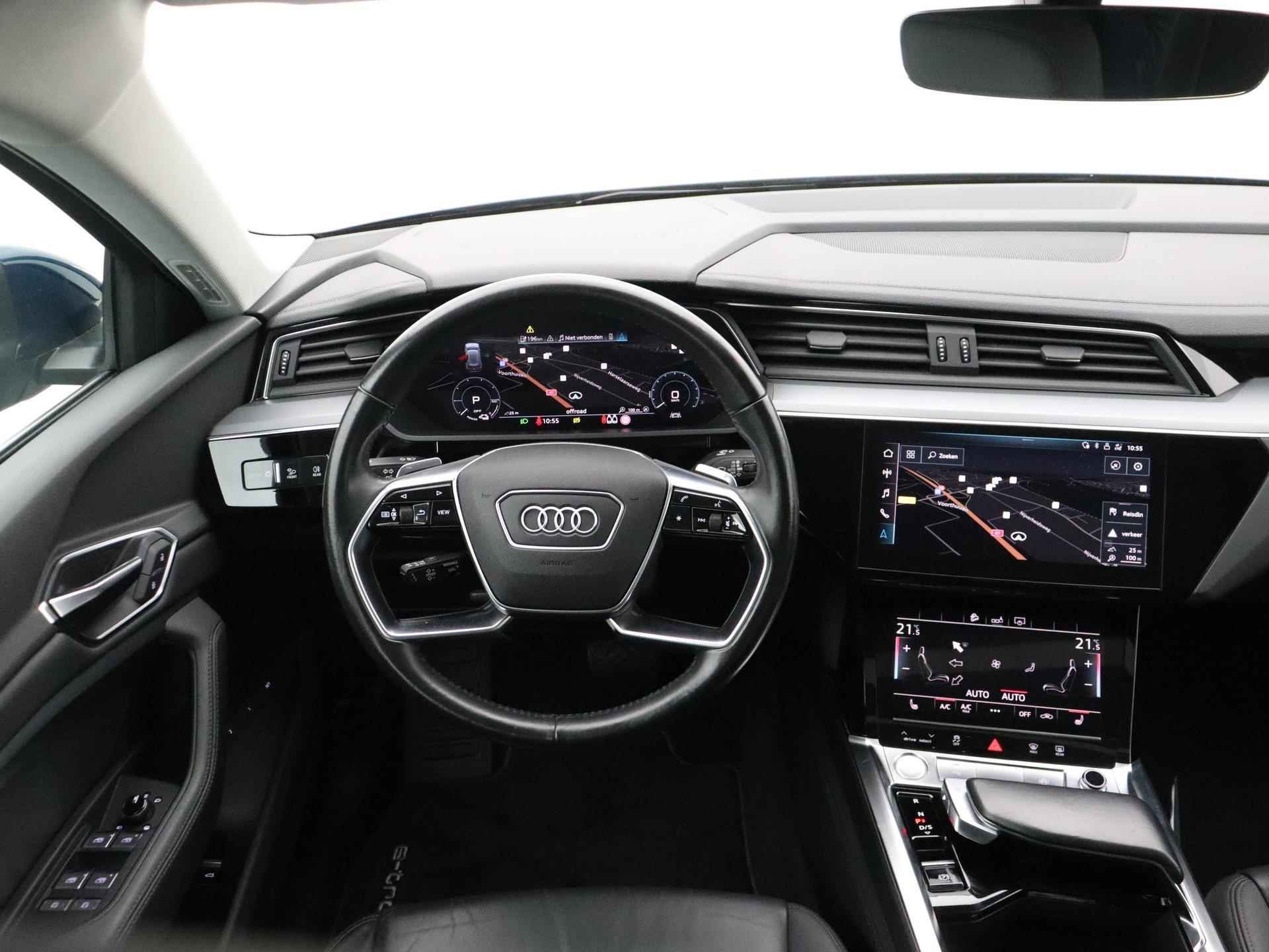 Audi e-tron e-tron 50 quattro Launch edition plus 71 kWh | Panoramadak | Navigatie | Luchtvering | Stoelverwarming | ACC | Carplay | LED - 10/44