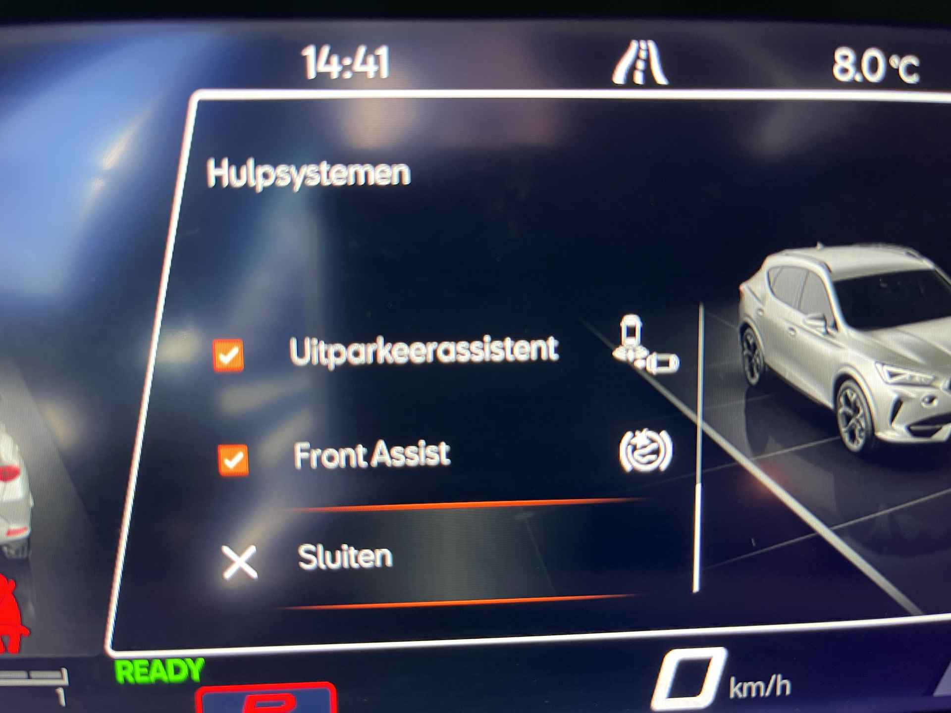 CUPRA Formentor 1.4 e-Hybrid VZ Performance / AUTOMAAT/ 245 PK/ CAMERA/ PARK. SENSOREN/ DODE HOEK/ MATRIX/ STOEL-STUURVERWARM./ KEYLESS/ BLUETOOTH/ ADAPT. CRUISE/ NAVI/ CLIMA/ DAB/ 19" LMV - 15/40